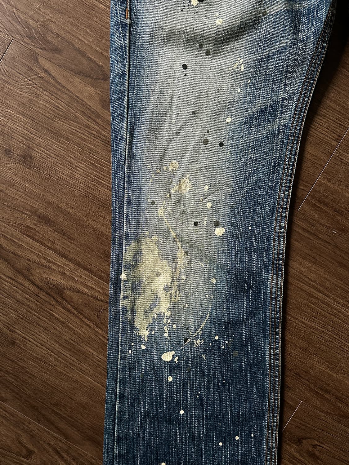 레더 & 더티 스프레드 워시드 진 상품이미지10