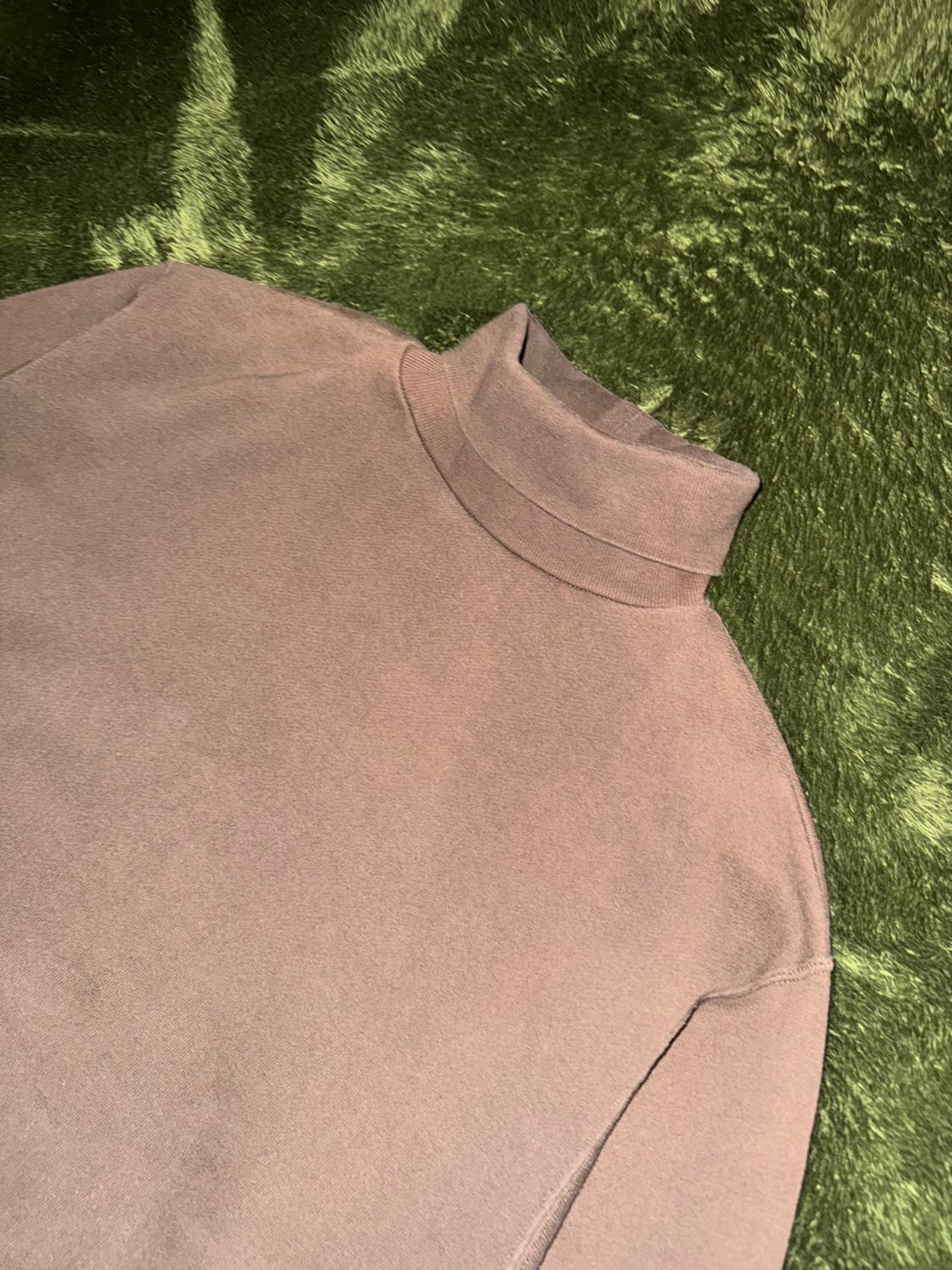 [F] 프릭스 스토어 코튼 블렌디드 빈티지 워싱 하이넥 스웻셔츠 브라운 상품이미지2