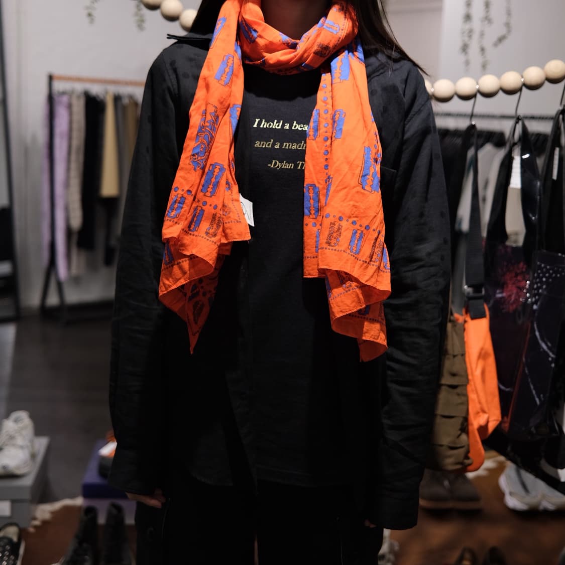 알렉산더 맥퀸 코튼 머플러 상품이미지3