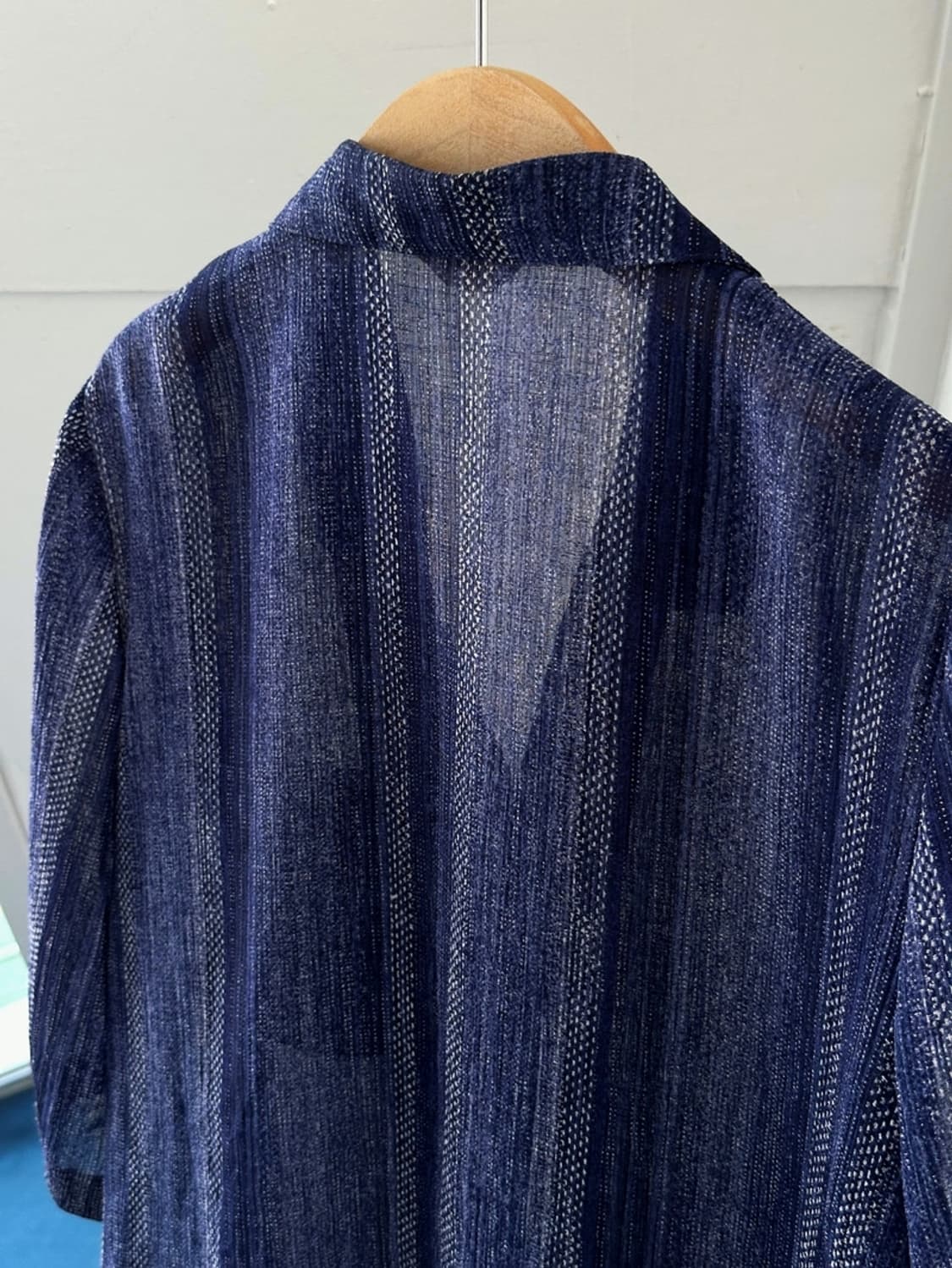 Irregularity pattern open collar H/S shi 상품이미지8