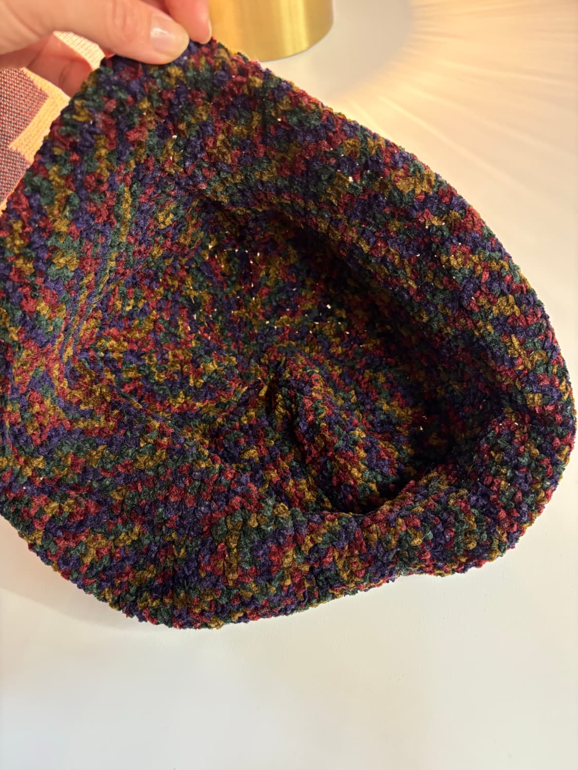 벨벳 핸드메이드 벙거지 니트 모자  상품이미지3