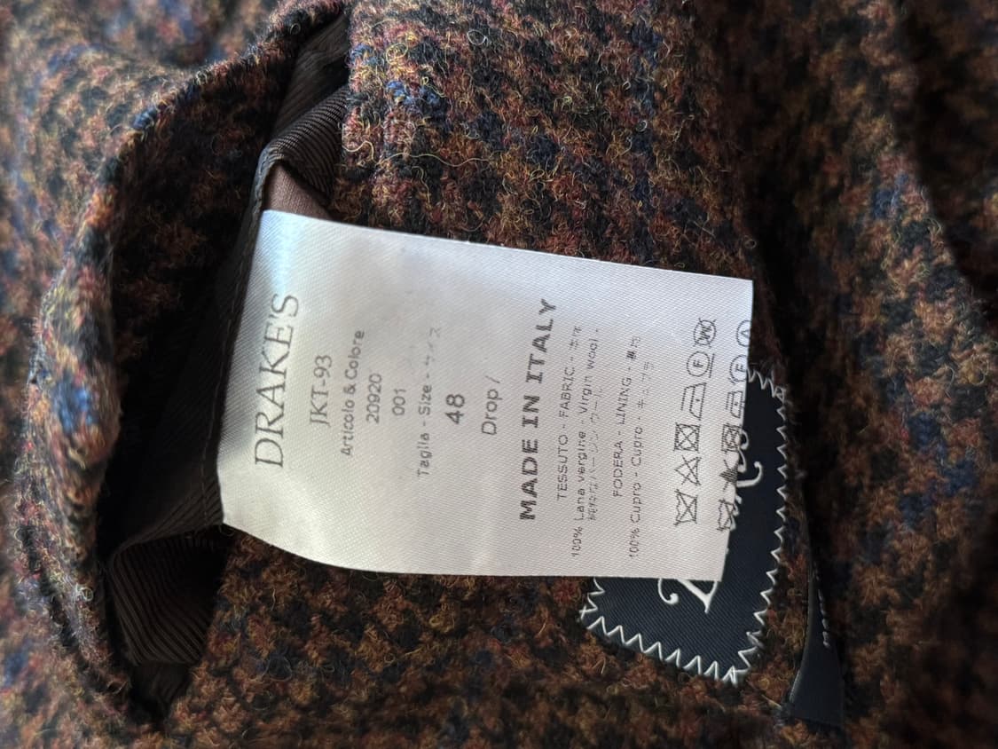 드레익스 체크 블레이저 48 사이즈  상품이미지9