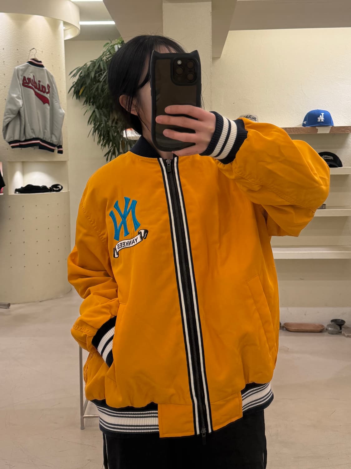 MLB 뉴욕 양키스 빅로고 써모 바시티 자켓 U70 상품이미지1