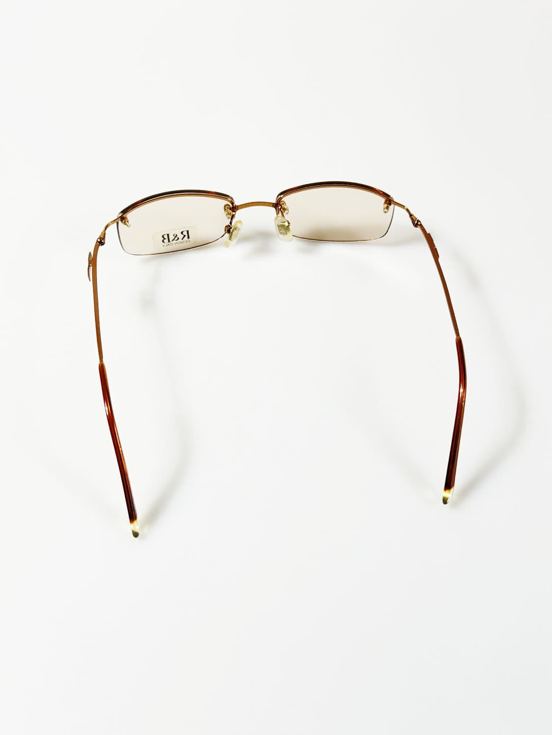 R&B Eyewear 무테 스퀘어 메탈 프레임 빈티지 틴트 안경 상품이미지5