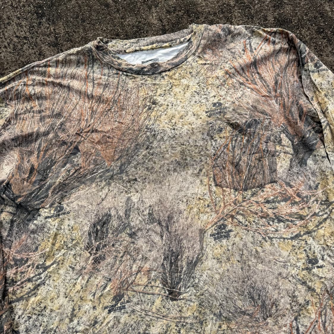 [XXL] 리얼트리 패턴 롱슬리브 긴팔티 상품이미지5