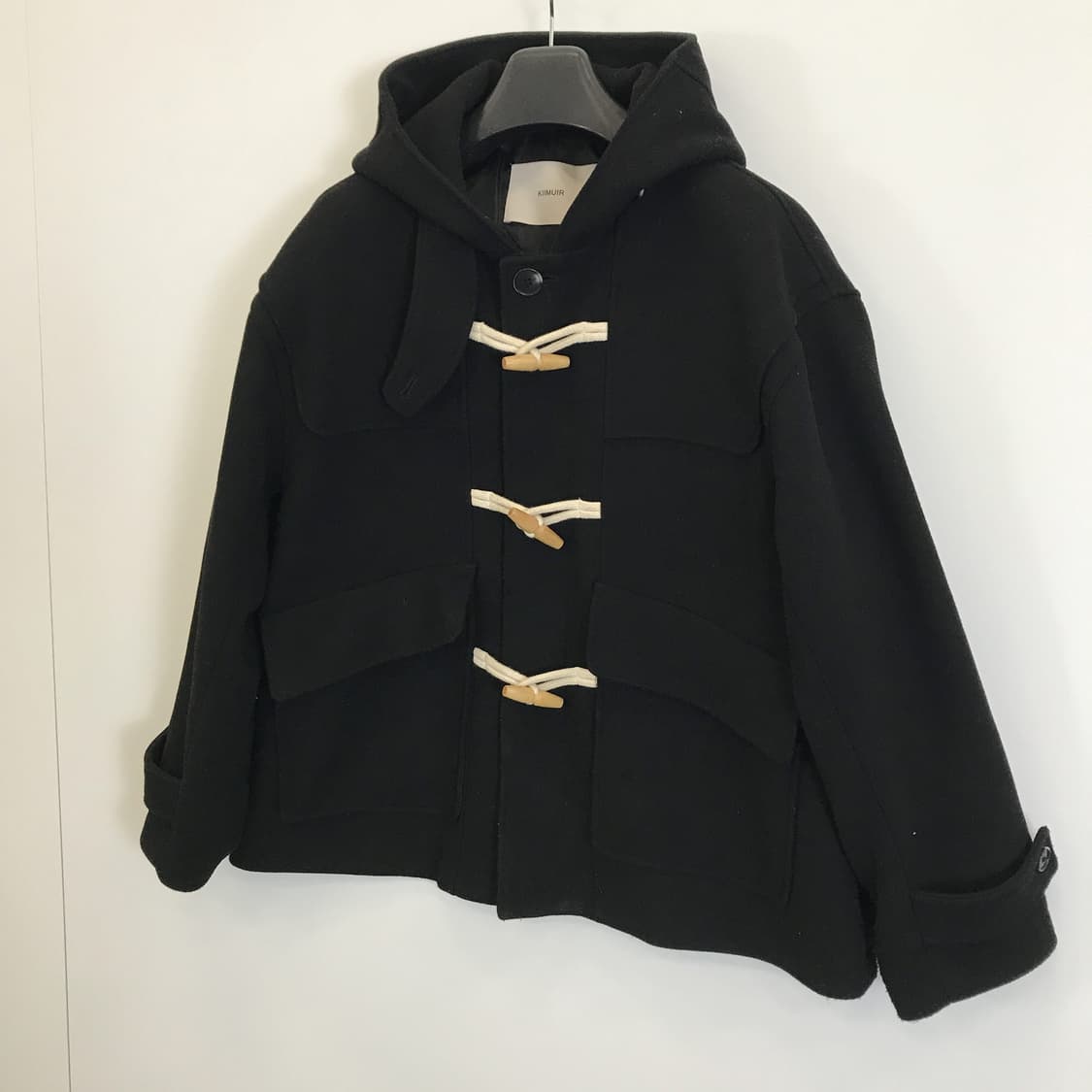 키뮤어 울 하프 더플코트 블랙 [M] 상품이미지2