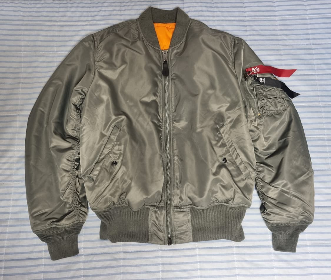 알파인더스트리 ma-1 필드그레이 m사이즈 상품이미지2