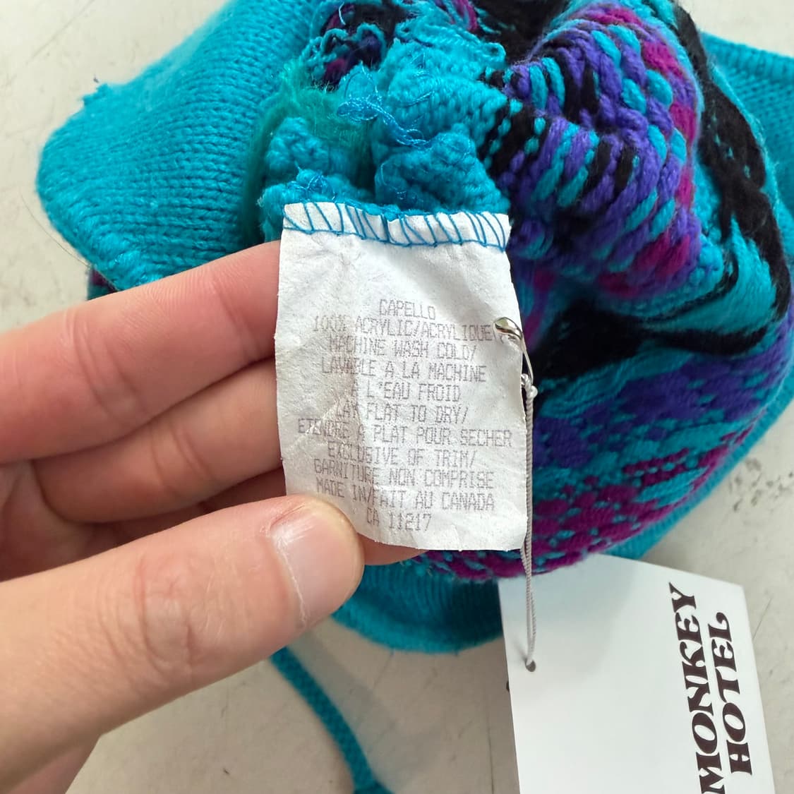 90s Canada 빈티지 이어플랩 비니 OS 상품이미지4