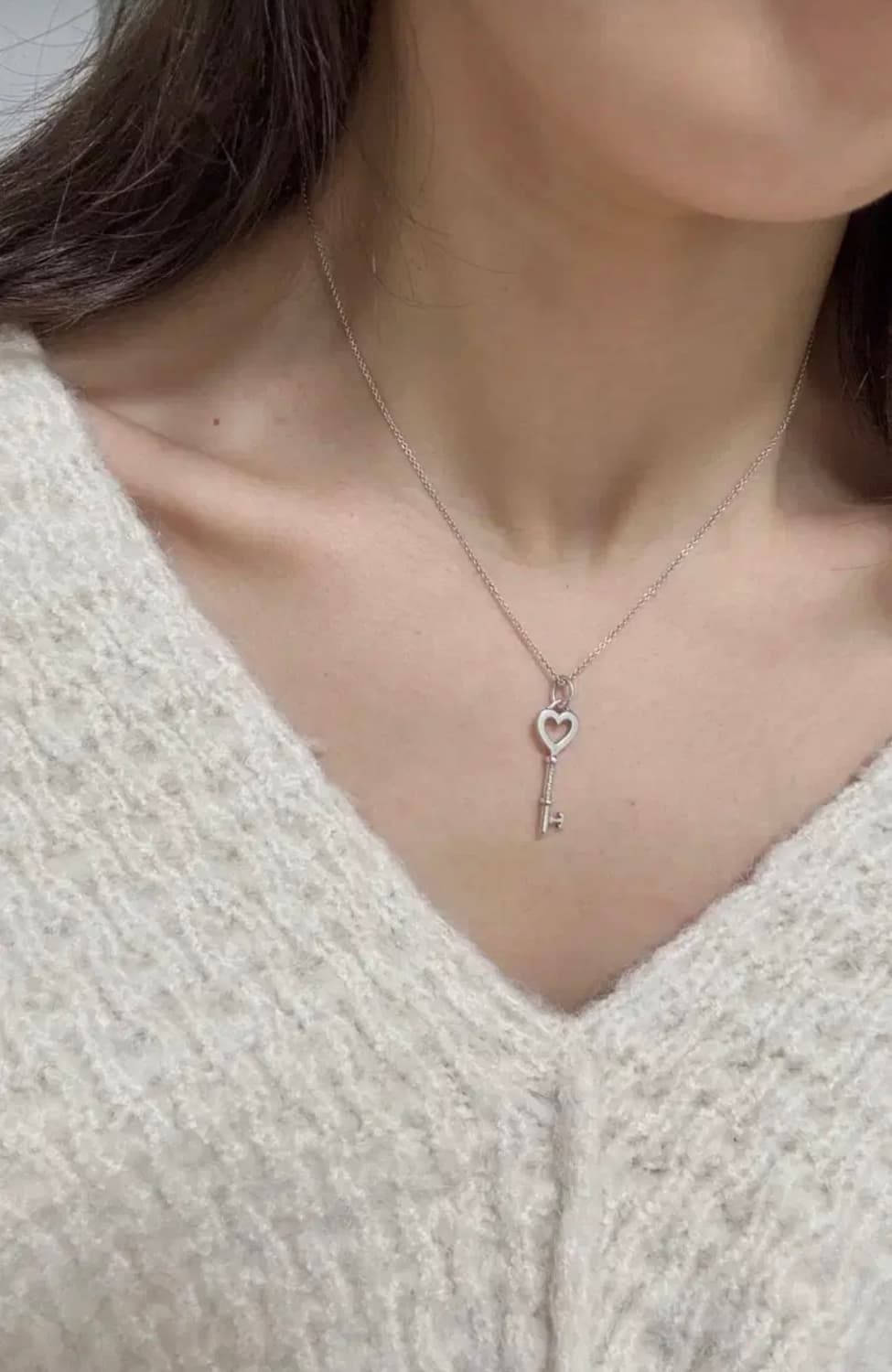 티파니앤코 하트 열쇠 /곰돌이(단종 희귀템) 실버 목걸이 상품이미지6