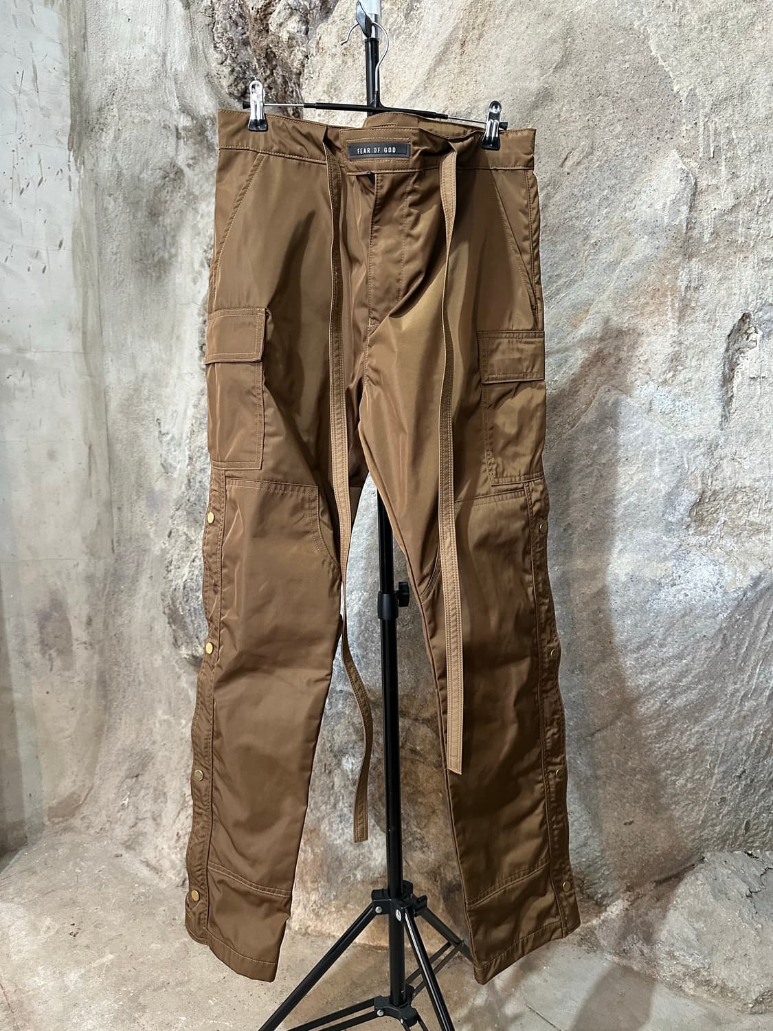 피어오브갓 6th 컬렉션 나일론 스냅 카고 팬츠 상품이미지2