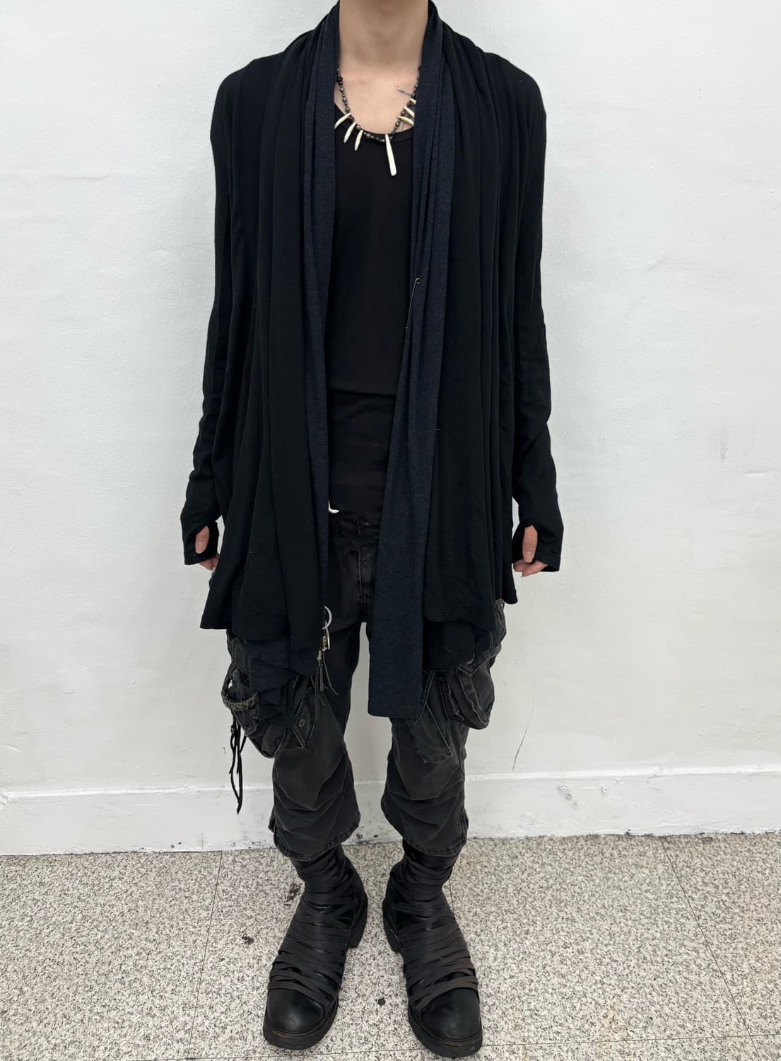 Schlussel Shawl Drape Cardigan   상품이미지4