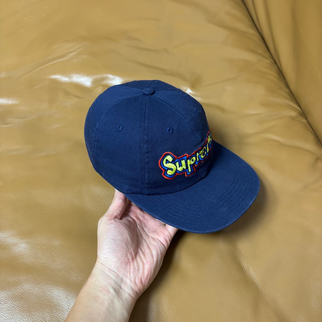 Supreme 슈프림 곤즈 워시드 네이비 6패널 볼캡 모자 (Navy) 상품이미지3