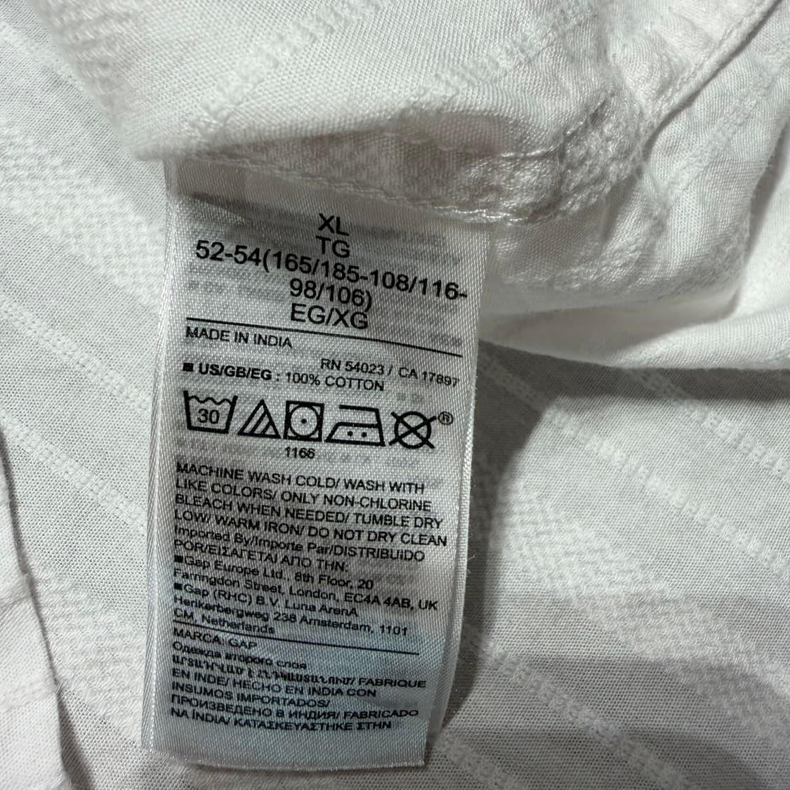 Gap 갭 00s 오픈카라 반팔 셔츠 XL 올드갭 상품이미지3