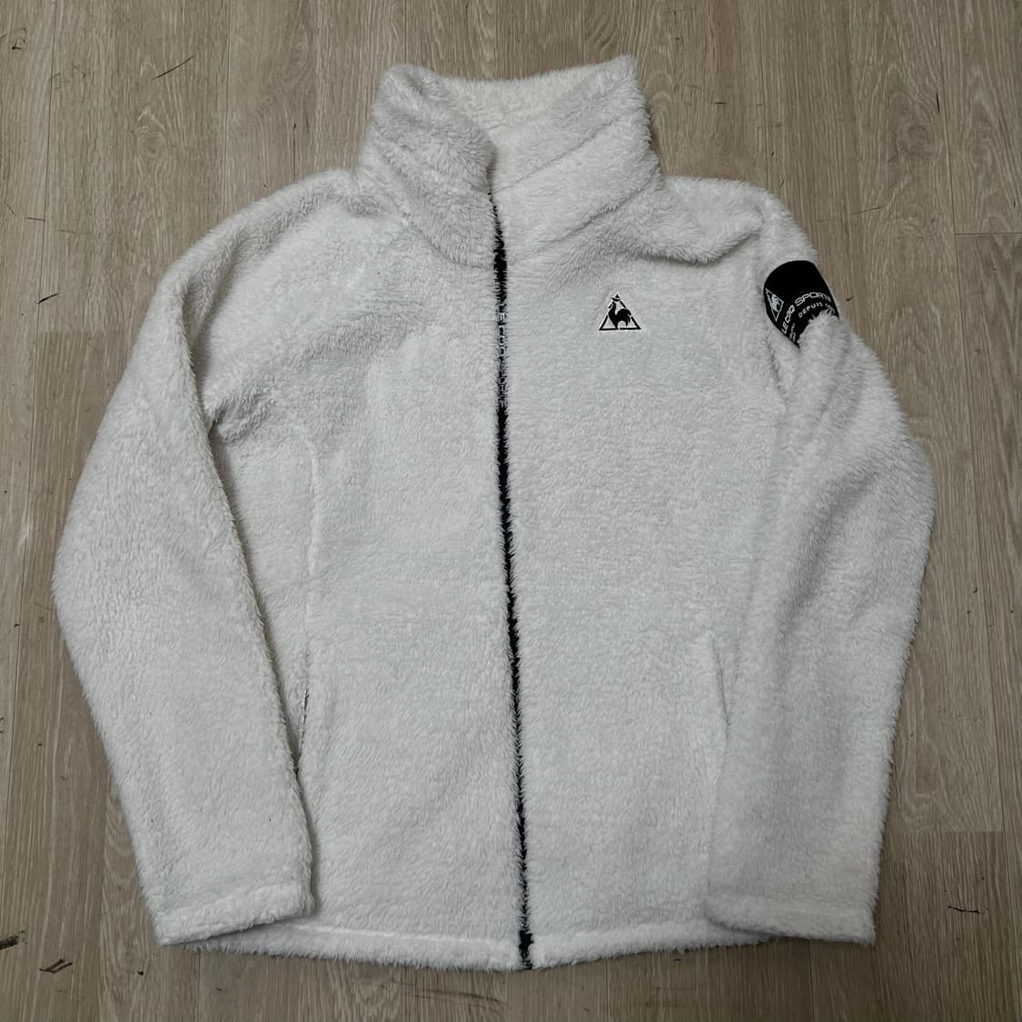 르꼬끄 여성 양털 뽀글이 후리스 자켓 M/90  상품이미지1