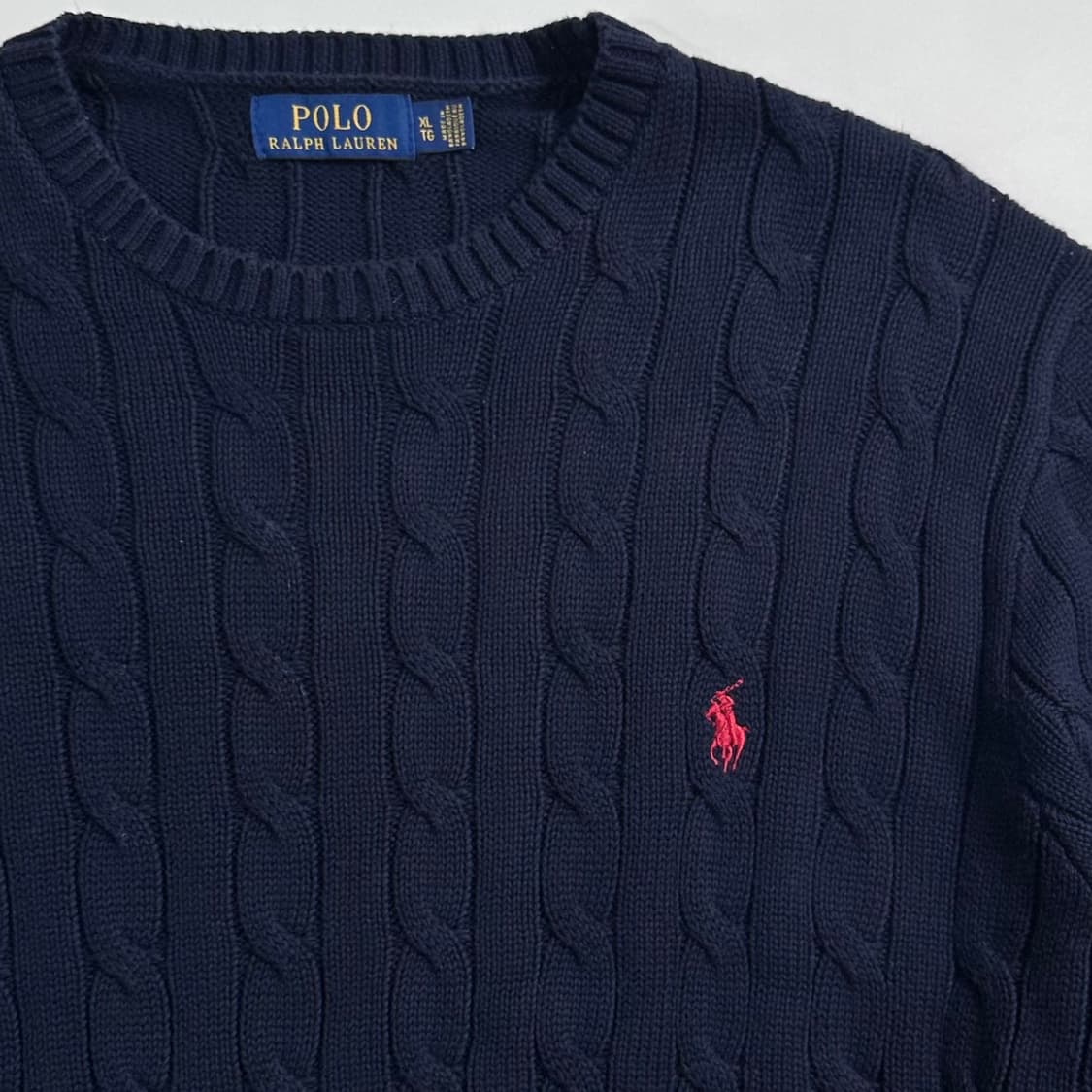 폴로 랄프로렌 네이비 케이블 니트 상품이미지3