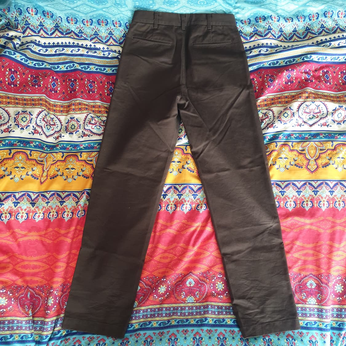 유니클로 스트레이트 치노팬츠 38 다크브라운 상품이미지2