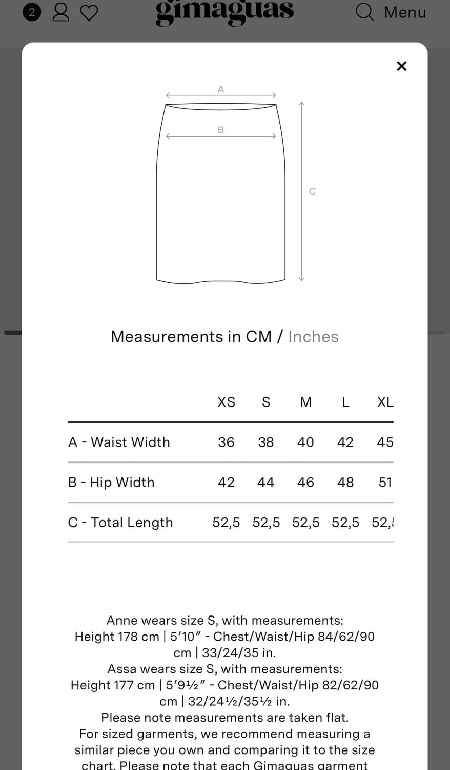[S] 기마구아스 Martin 미디 스커트 블랙 상품이미지4