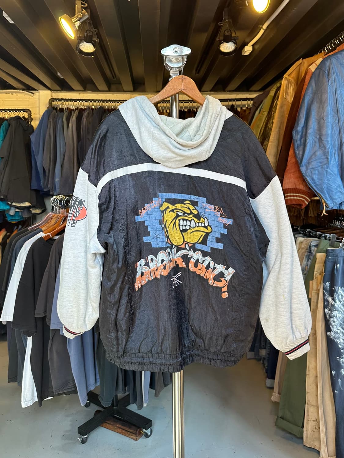 나일론 져지 후드 붐버 자켓 상품이미지2