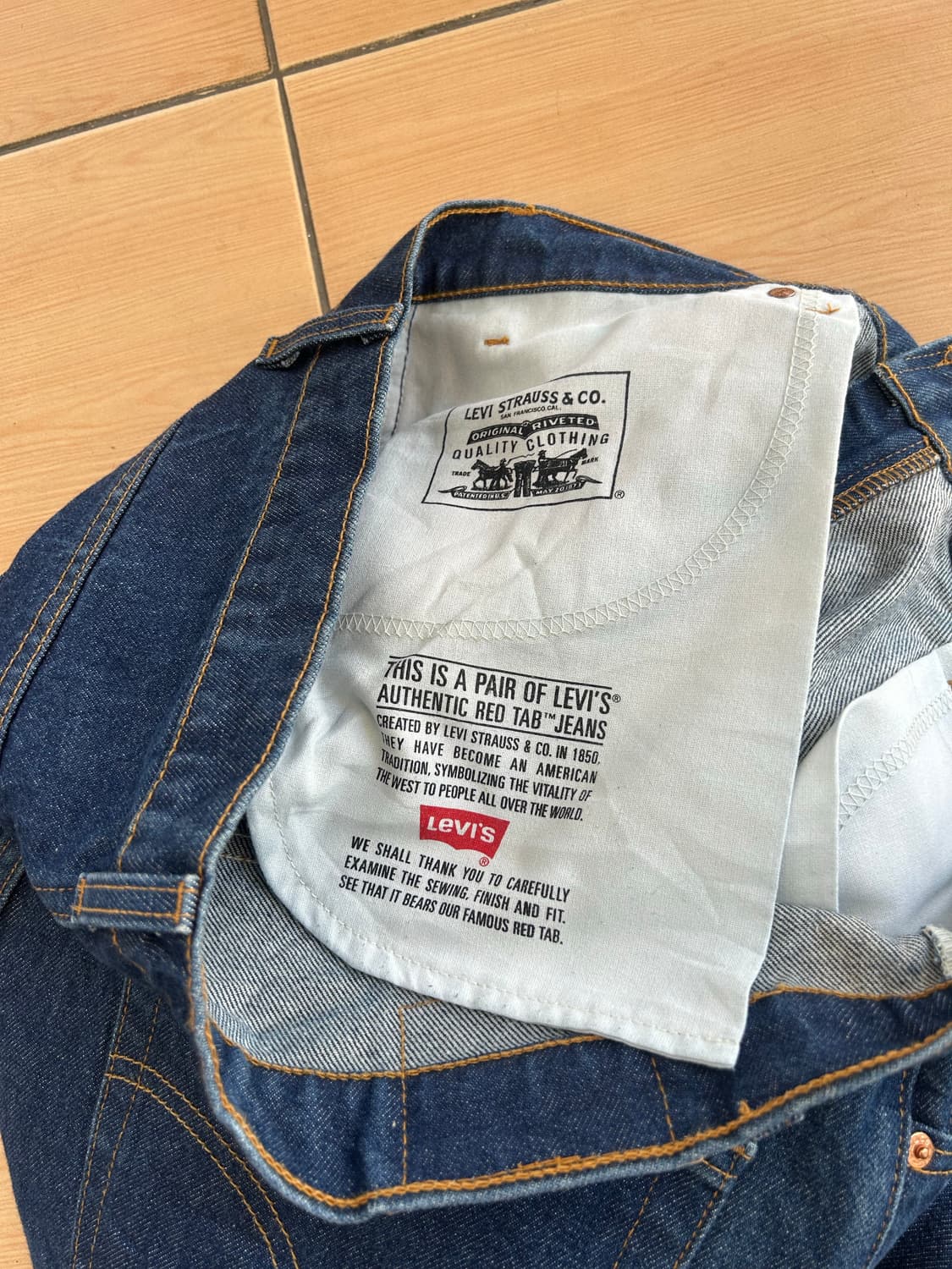 90‘s 리바이스517 부츠컷 진청 40Size 상품이미지8
