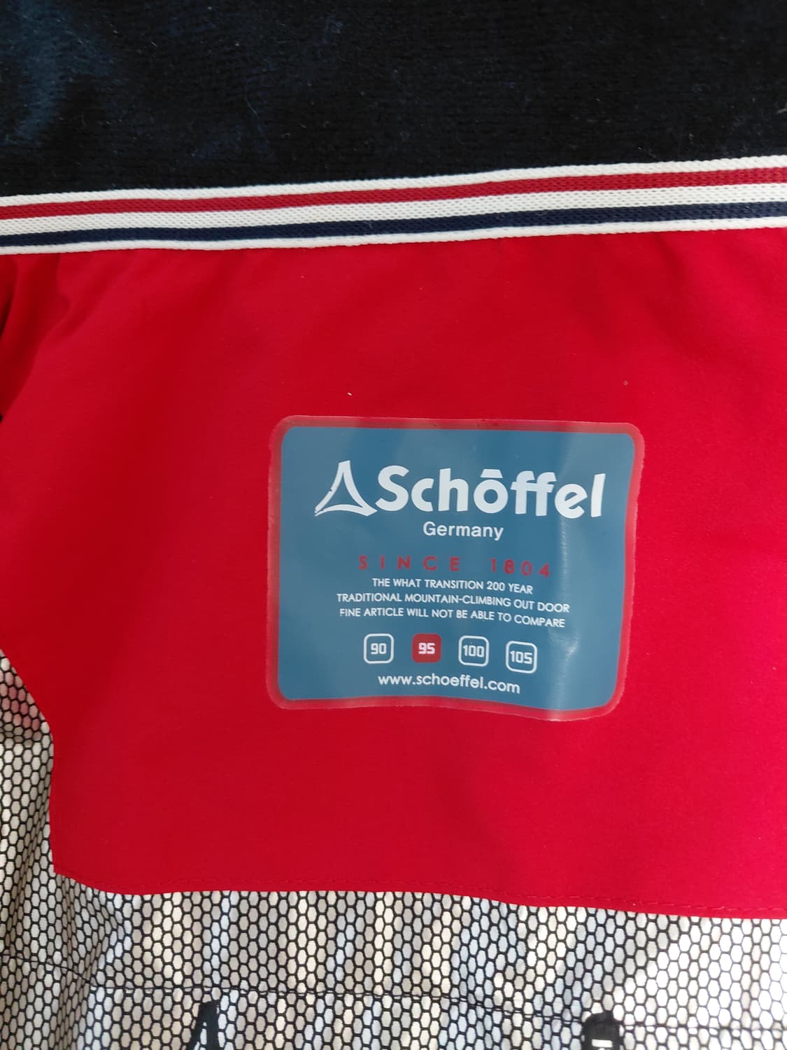Schoffel 쉐펠 하드쉘 레드 자켓 95 상품이미지9