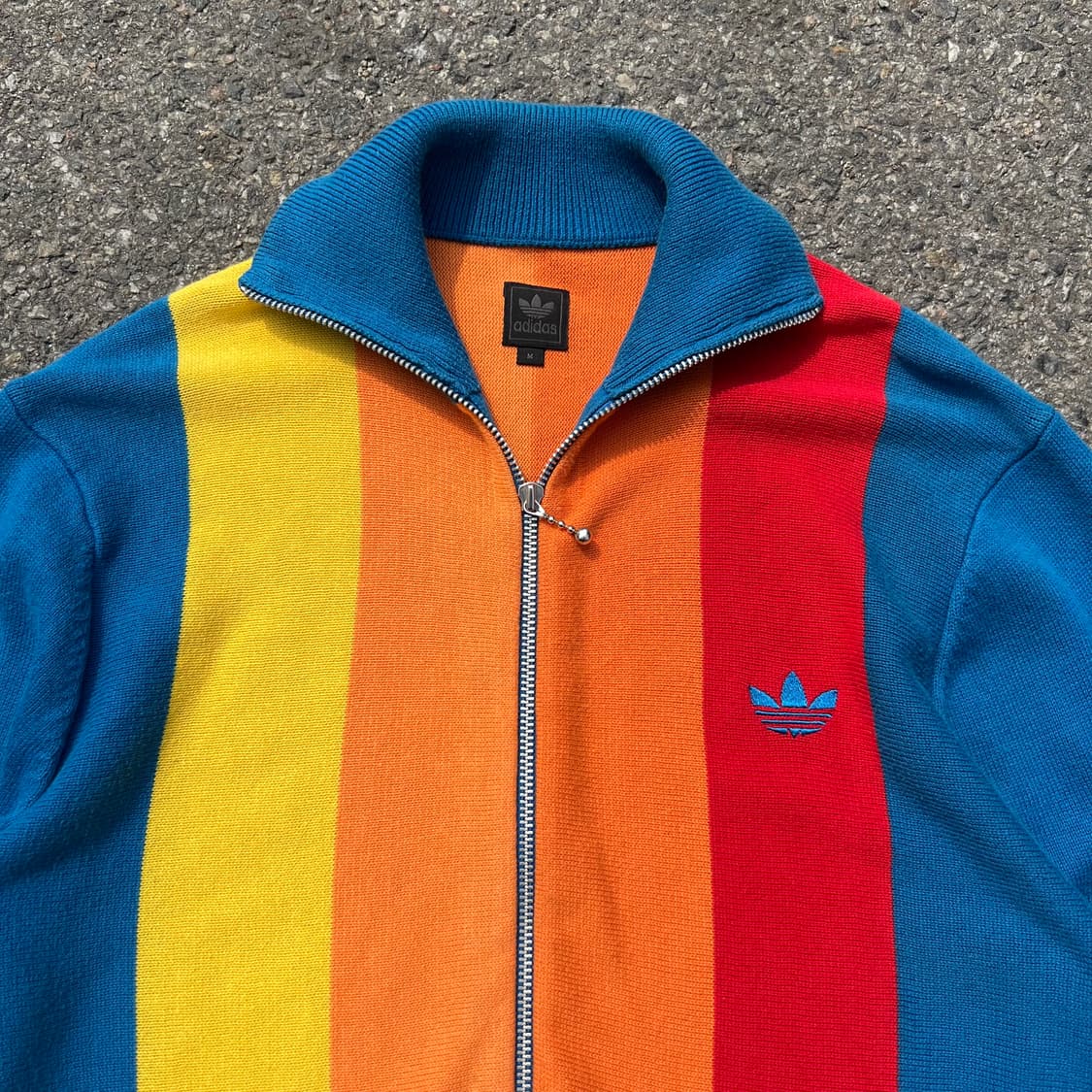 00‘s 아디다스 컬러블럭 집업 니트 상품이미지2
