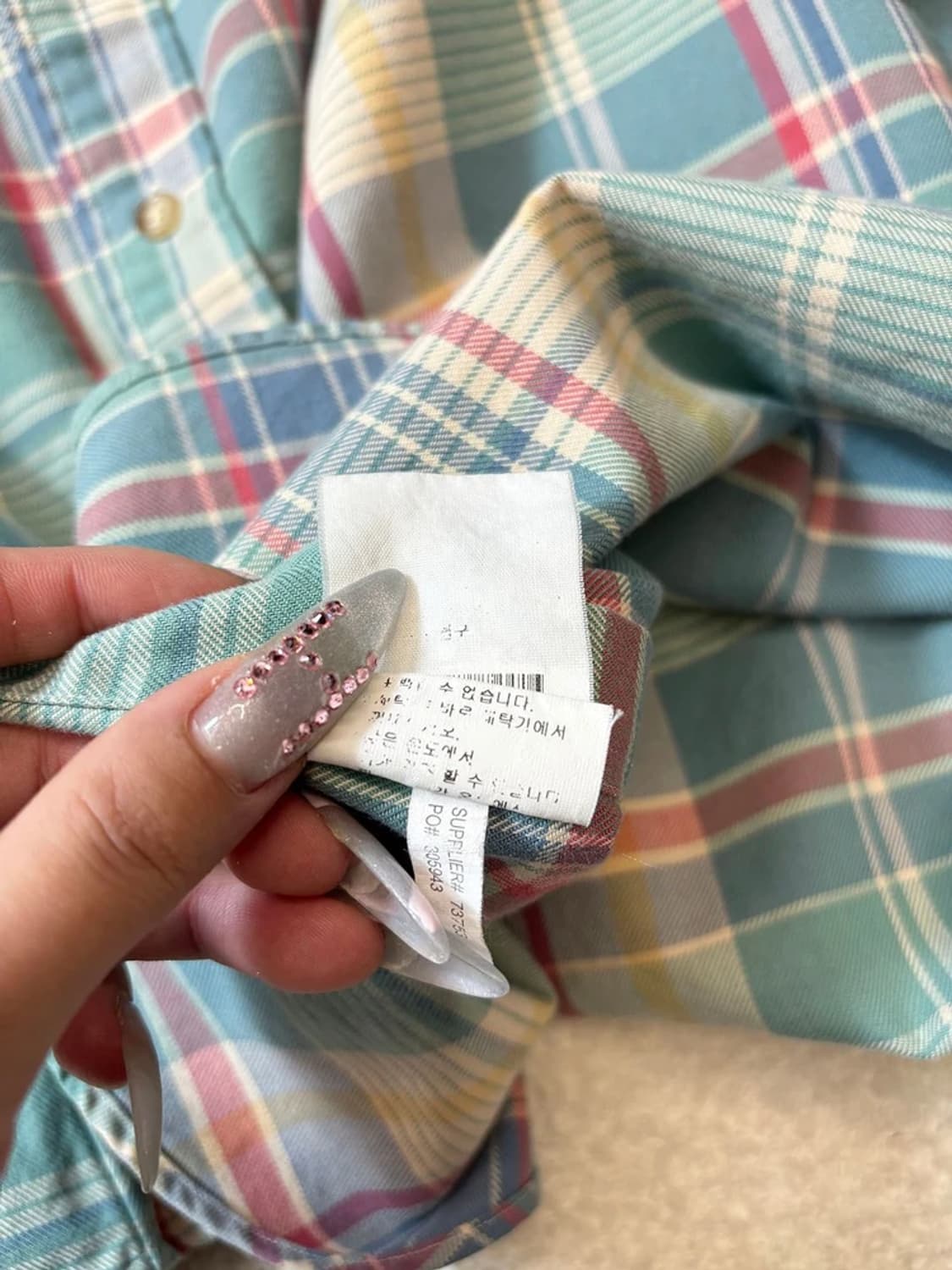 폴로 랄프로렌 00's 체크 남방 pn6168 상품이미지7