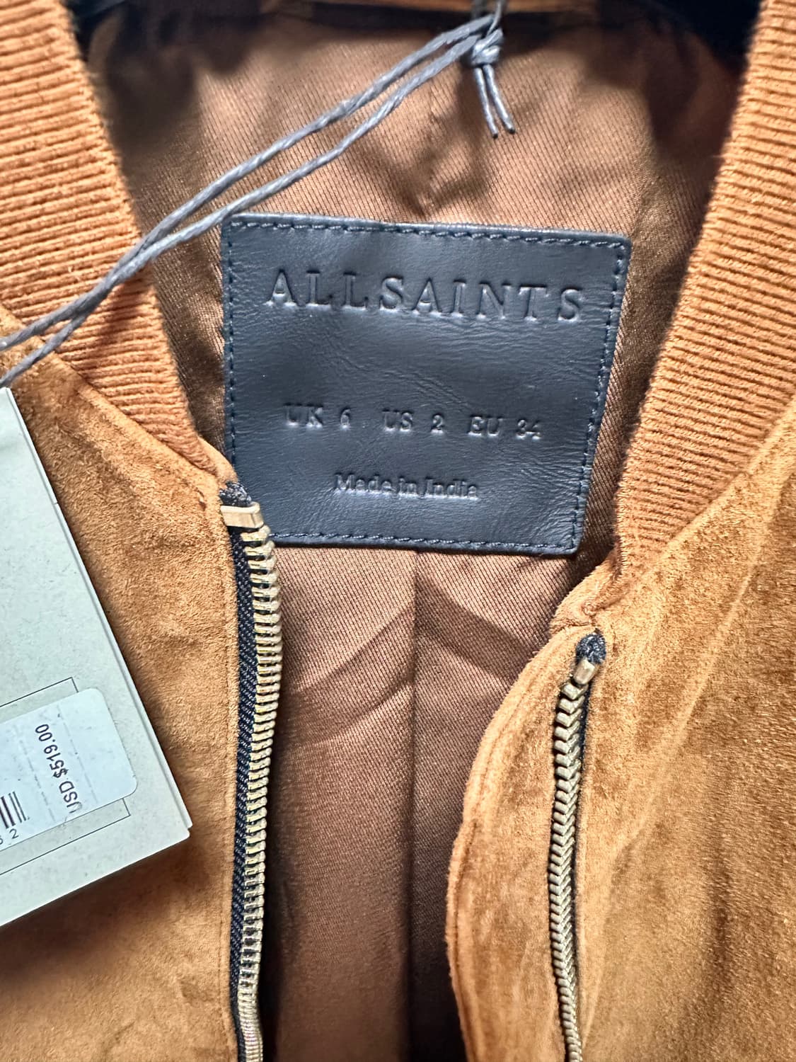 (새상품) 올세인츠 오르텐 스웨이드 봄버자켓 상품이미지8