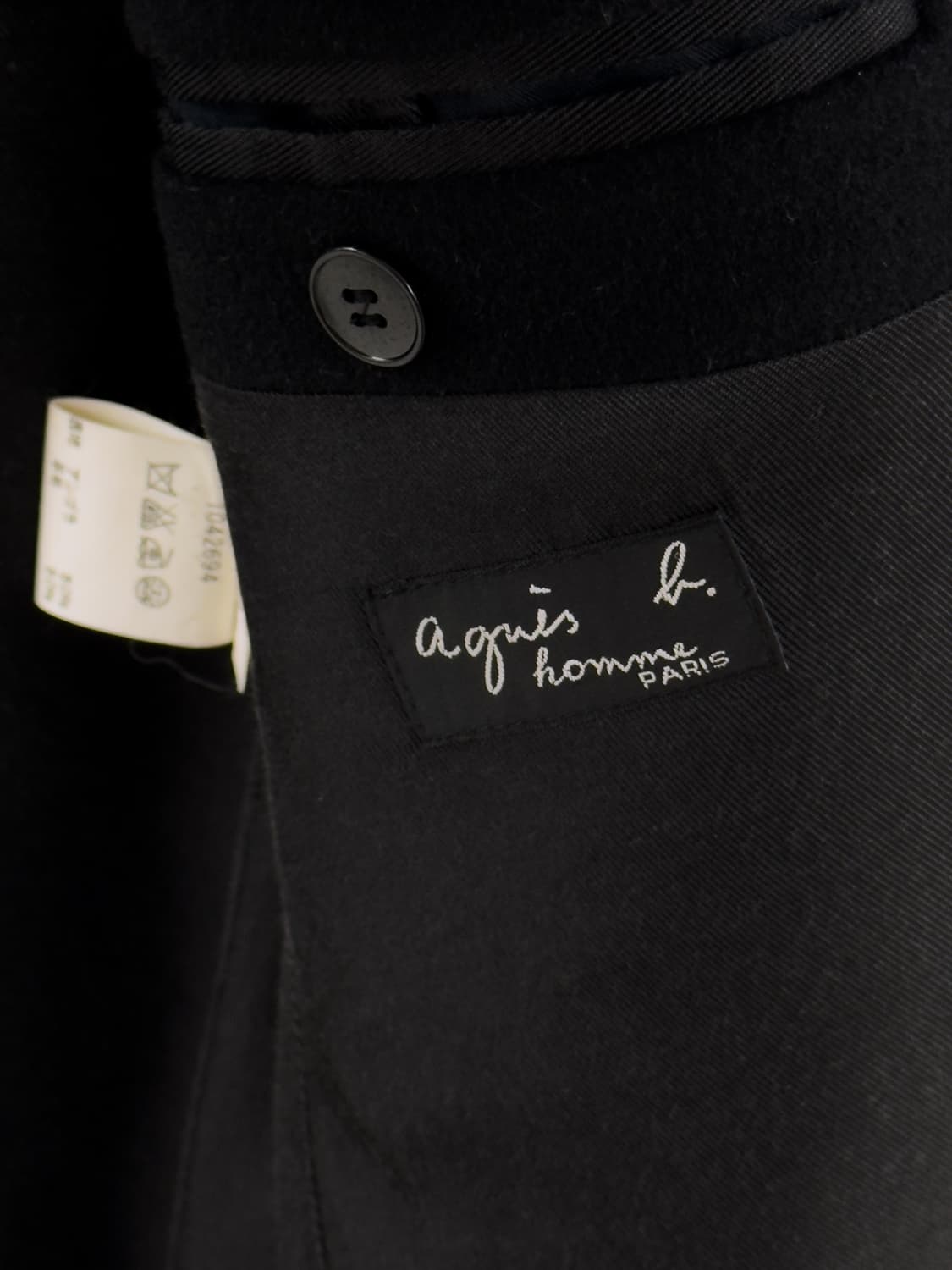 아네스베 앙고라 블랙 코트 상품이미지7