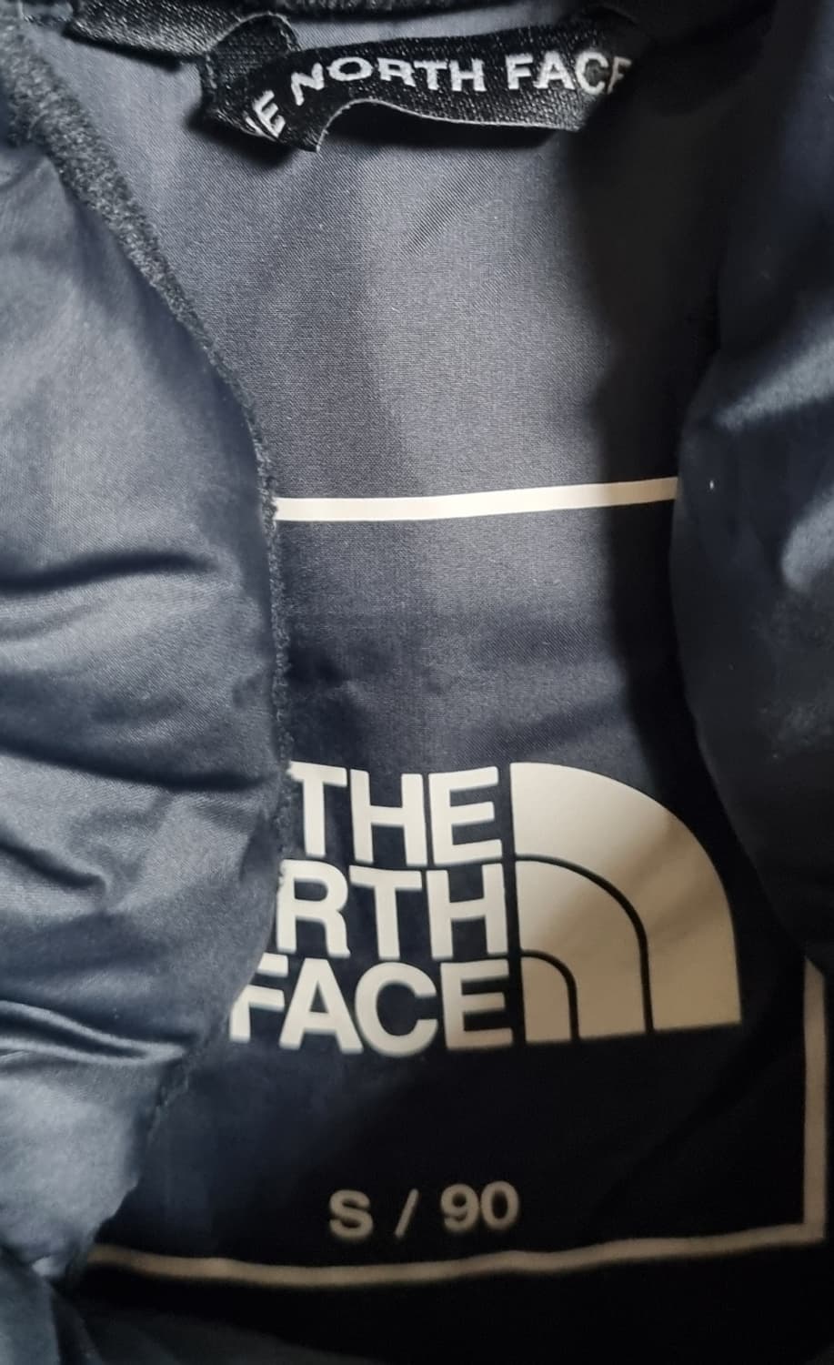 S (55) 노스페이스 눕시 블랙 롱 구스다운 패딩 상품이미지3