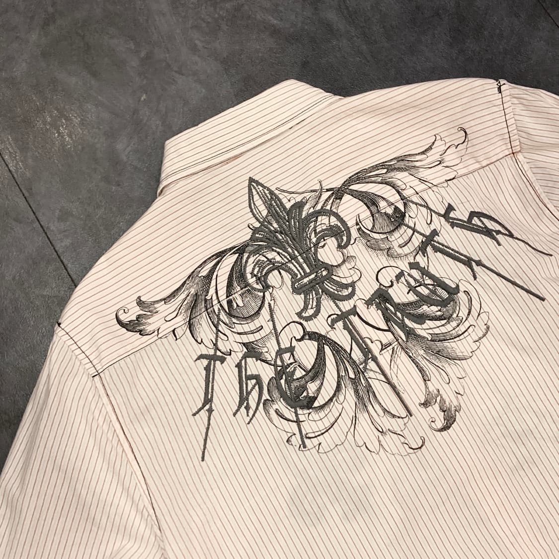 [IM] vtg 웨스턴 프린팅 스트라이프 셔츠 핑크 상품이미지10