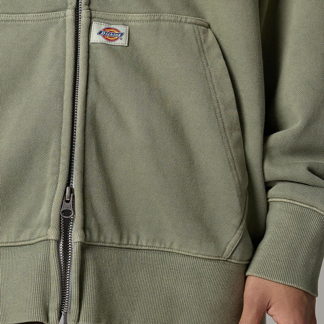 디키즈(Dickies) 가먼트 다이드 베이직 후드 집업(Charcoal) 상품이미지2