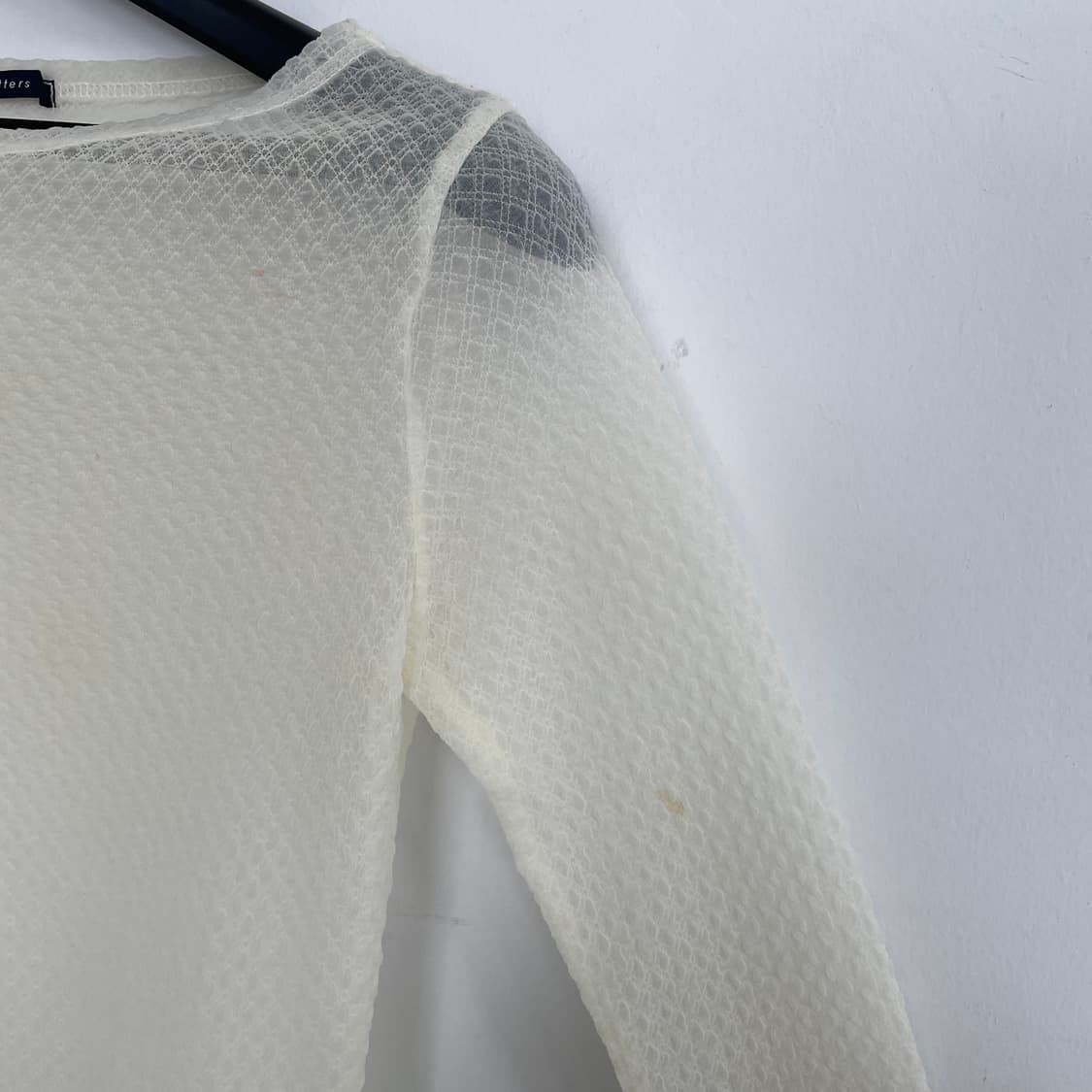 재팬 빈티지 레이어드용 시스루 7부 티셔츠 상품이미지4