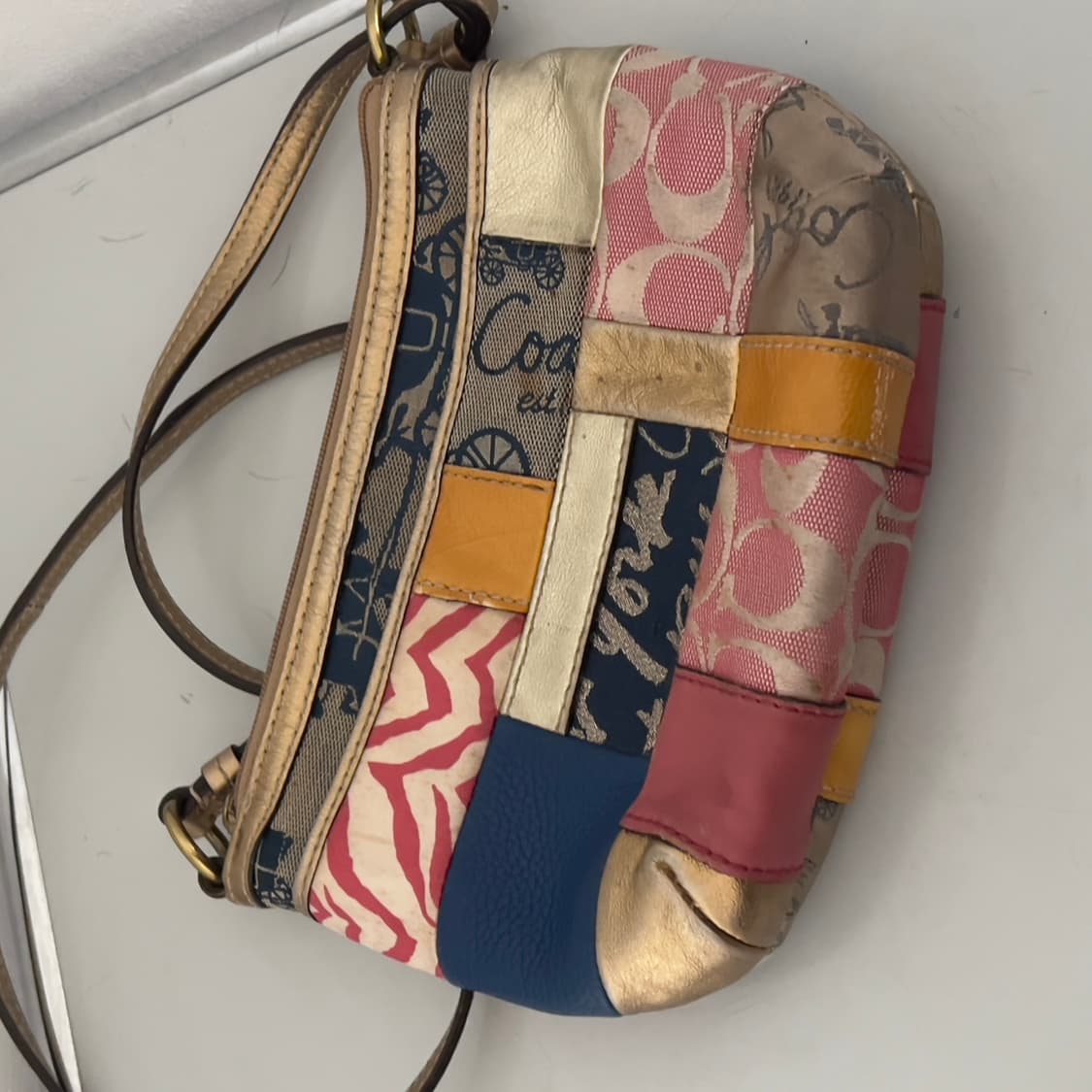 (레어) Coach patchwork mini cross bag 상품이미지4