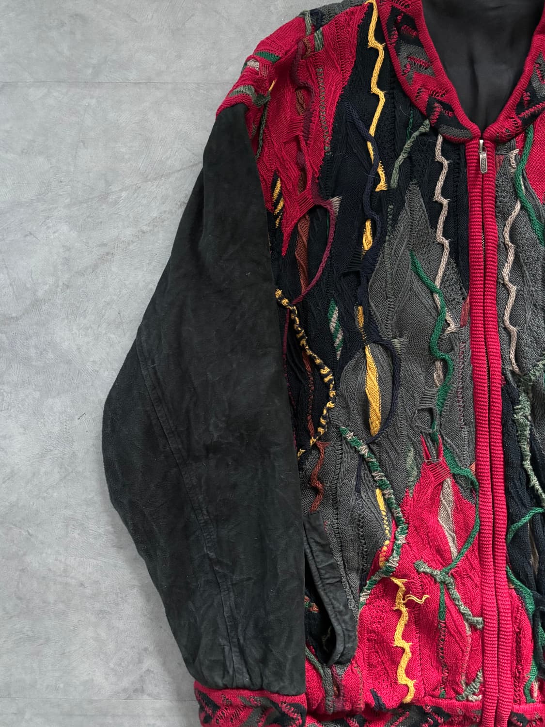 COOGI 쿠지 오스트레일리아 멀티컬러 3D 케이블 풀 니트집업 자켓 상품이미지7