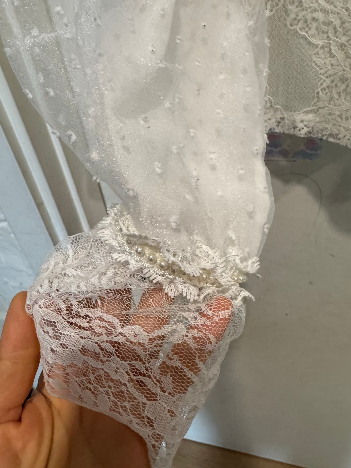 Satin 샤틴 레이스 블라우스 상품이미지6