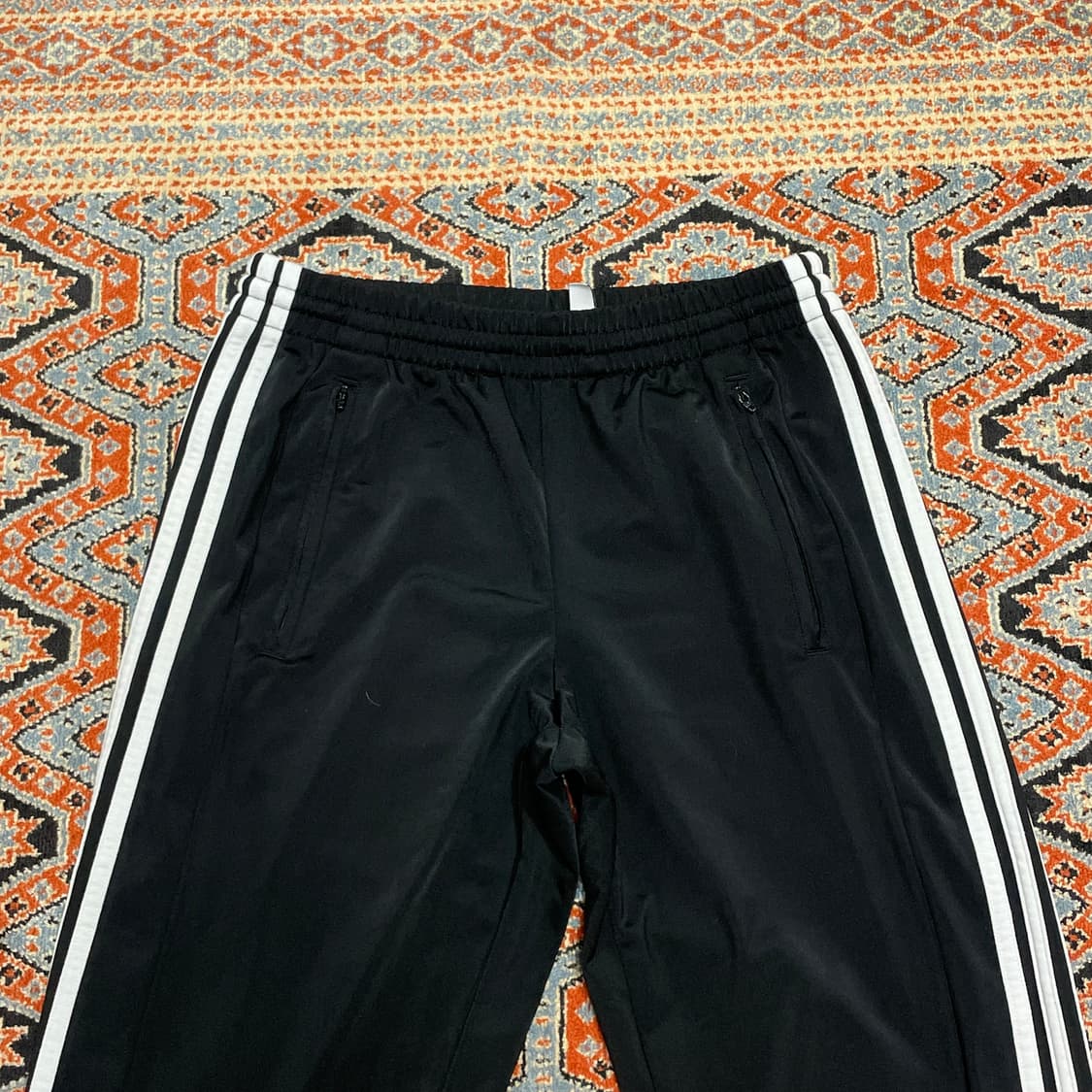 아디다스 삼선 블랙 져지 버튼 트랙팬츠 여성L 상품이미지2