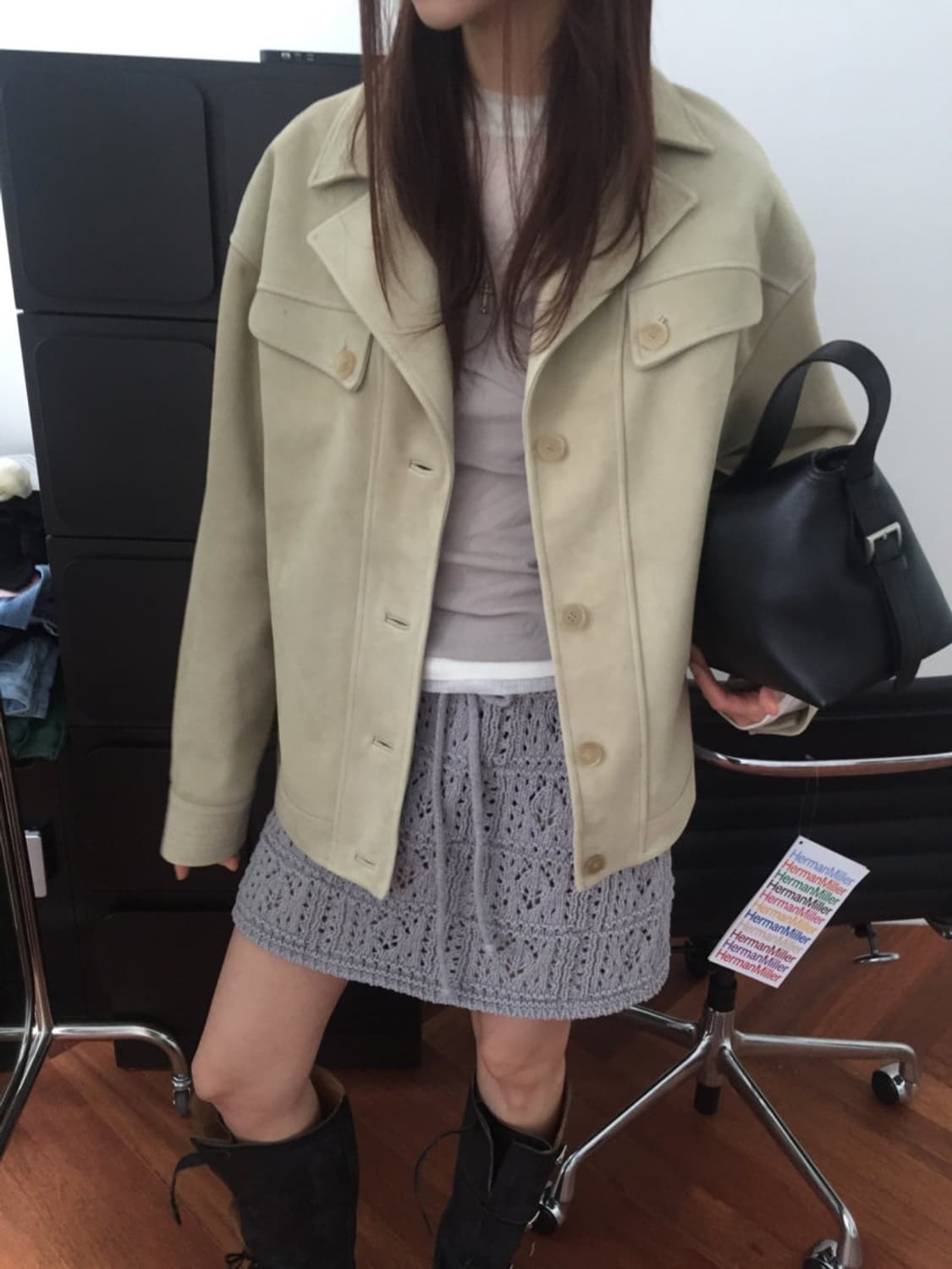 [새상품] 브리드 고트 스티치 자켓 점퍼 상품이미지3