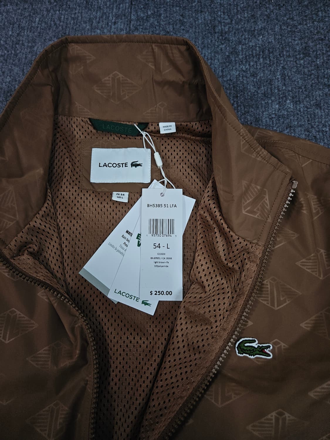 라코스테 모노그램 블루종(급처) 상품이미지4