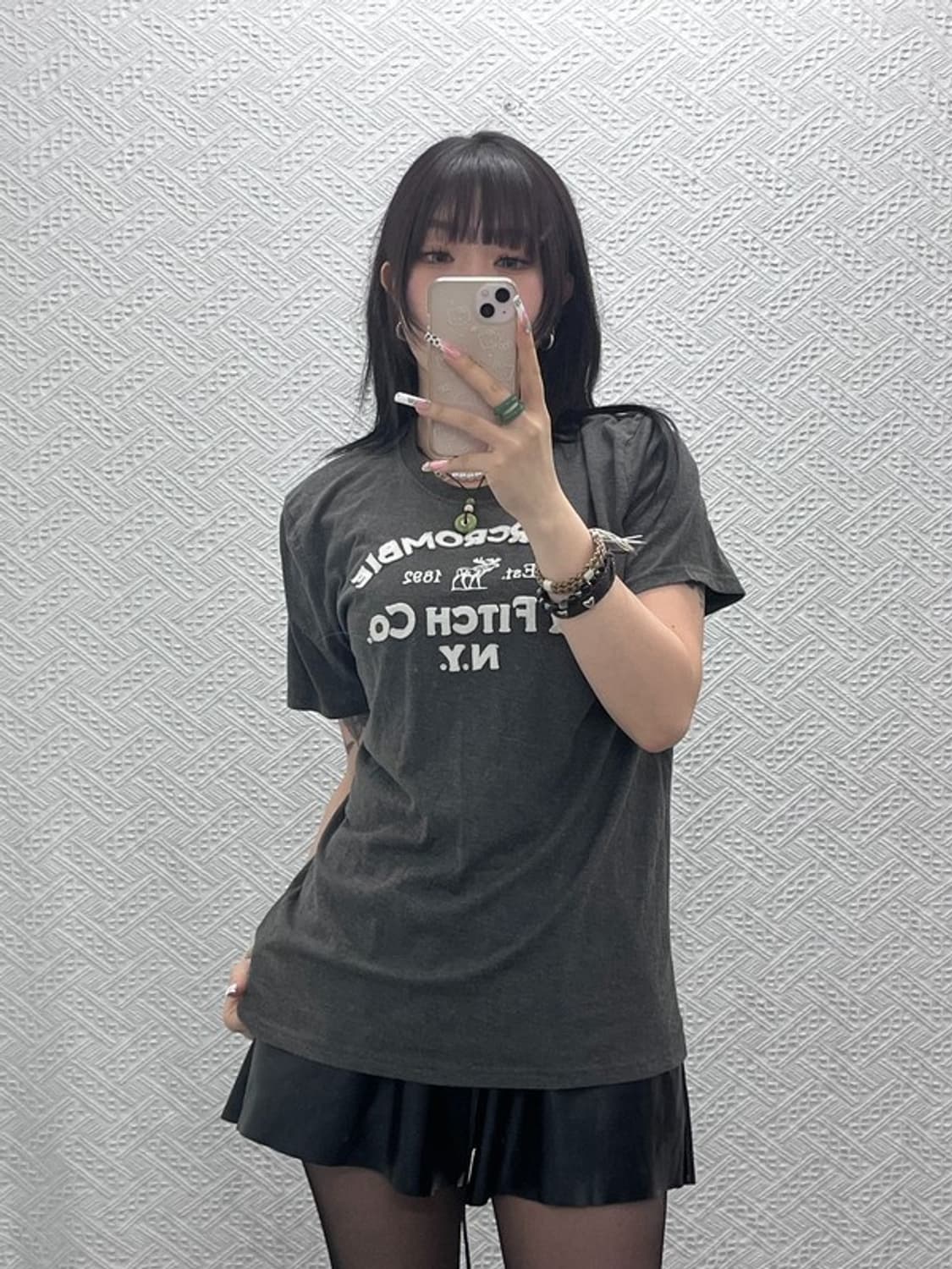 아베크롬비 올드스쿨 레트로 Y2K 빈티지 반팔티 M C11117 상품이미지2