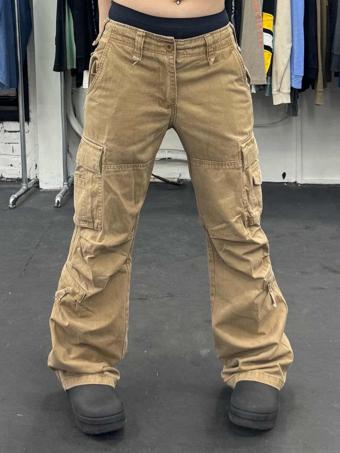 VTG 스트랩 디테일 멀티포켓 카고팬츠 상품이미지2