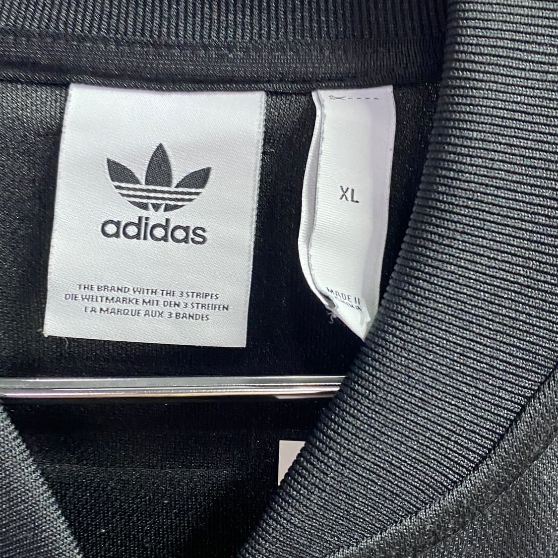 아디다스 오리지널 블랙 배색 트랙 탑 져지 B3103 상품이미지4