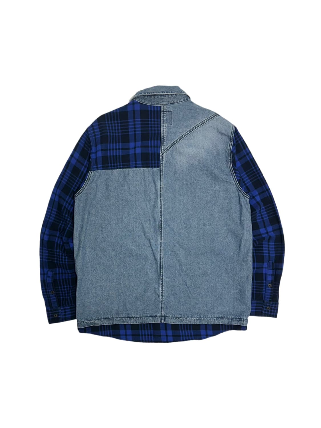 버커루 체크 패치 데님셔츠 청남방 상품이미지4