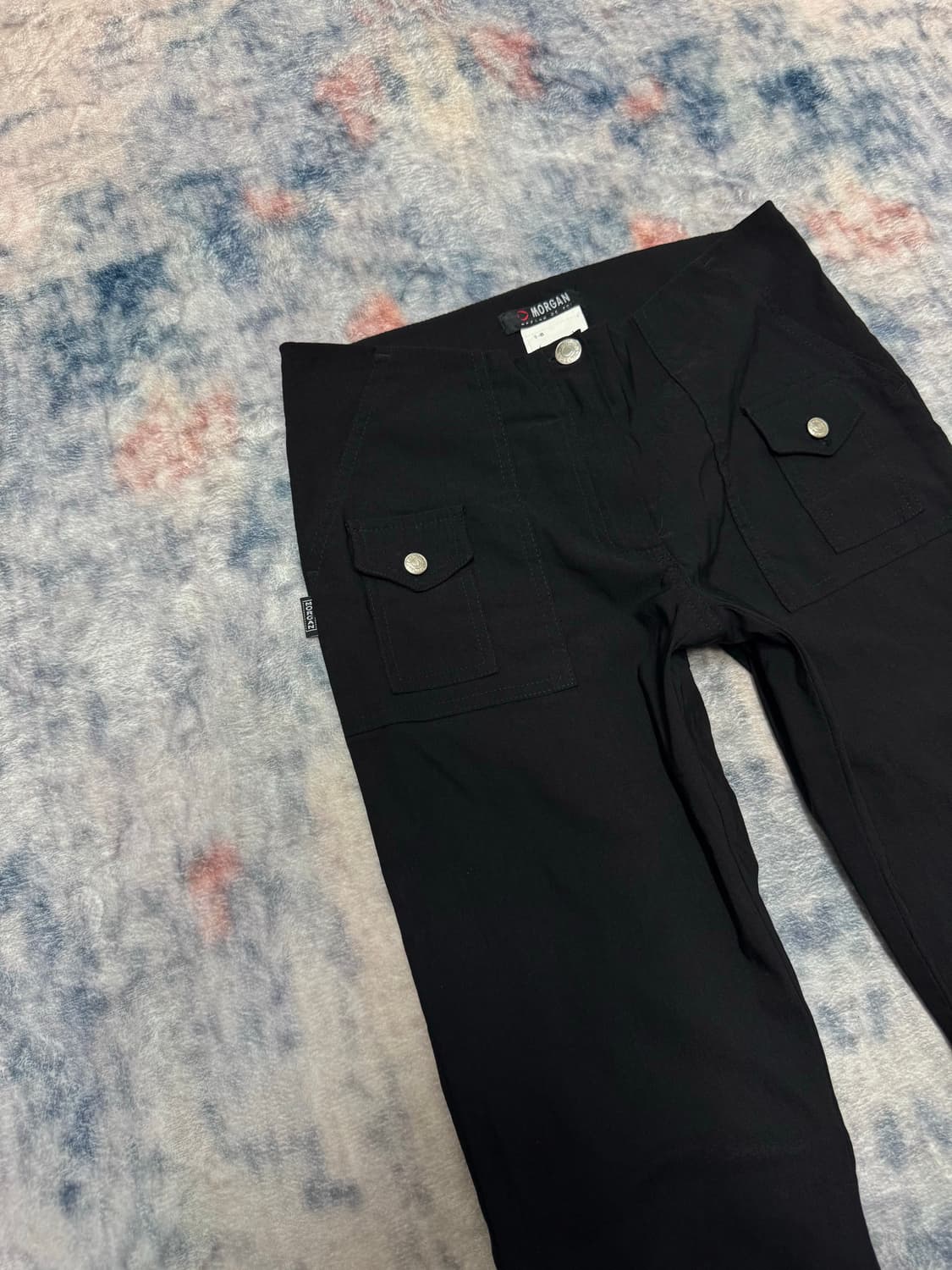 Morgan cargo pocket nylon boot cut pants 상품이미지3