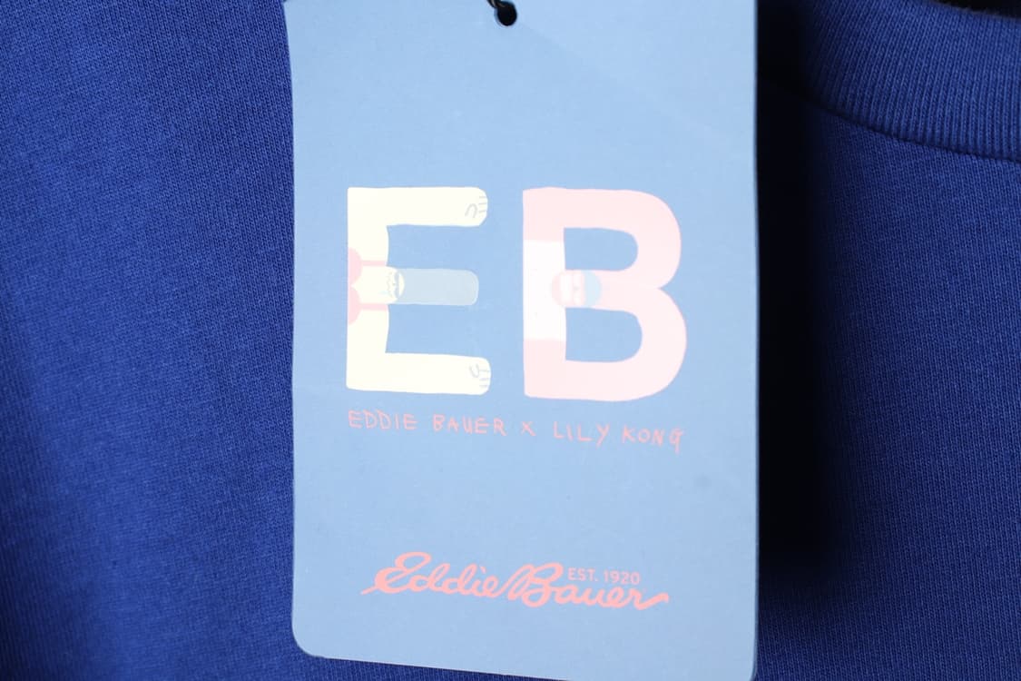 (L-XL) 에디바우어 반팔 티셔츠 새상품 빅로고 블루-H3H33677 상품이미지9
