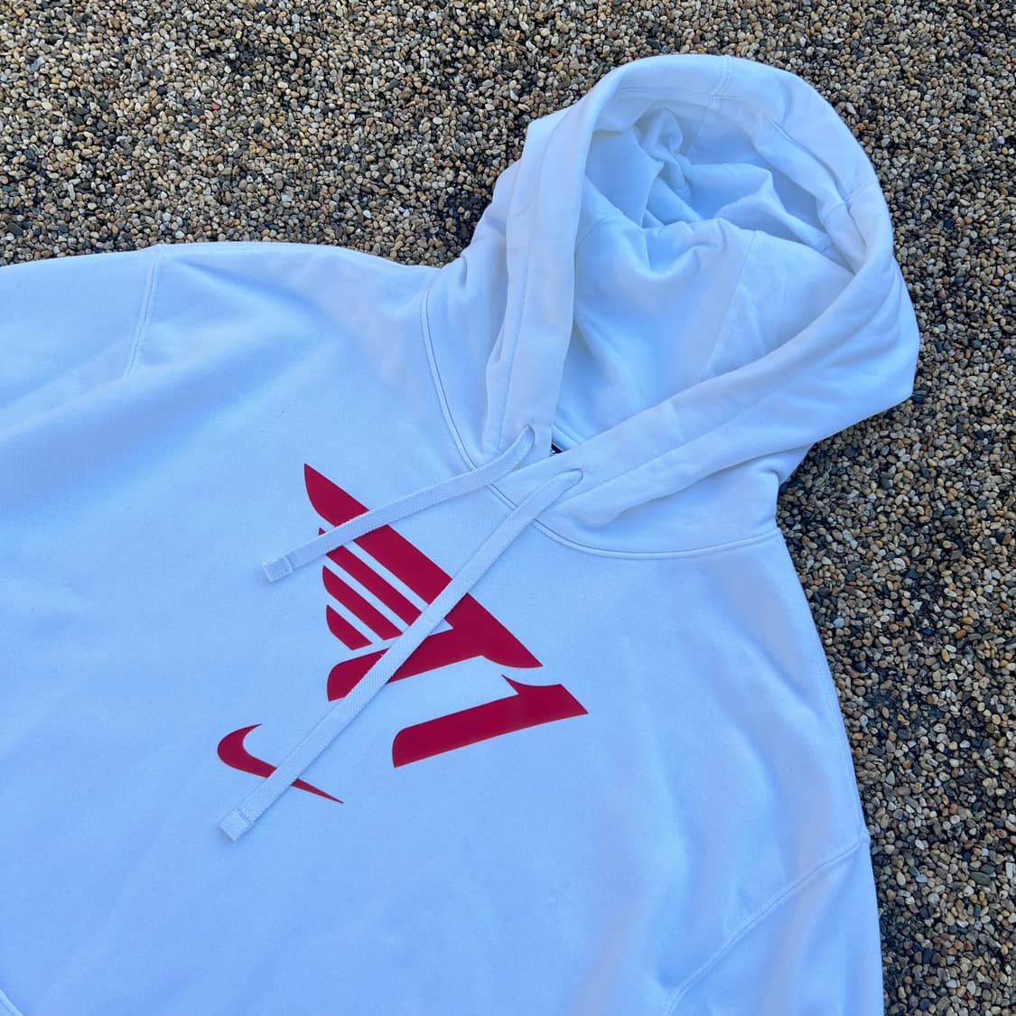 나이키(NIKE) T1 로고 화이트 후드티 상품이미지2