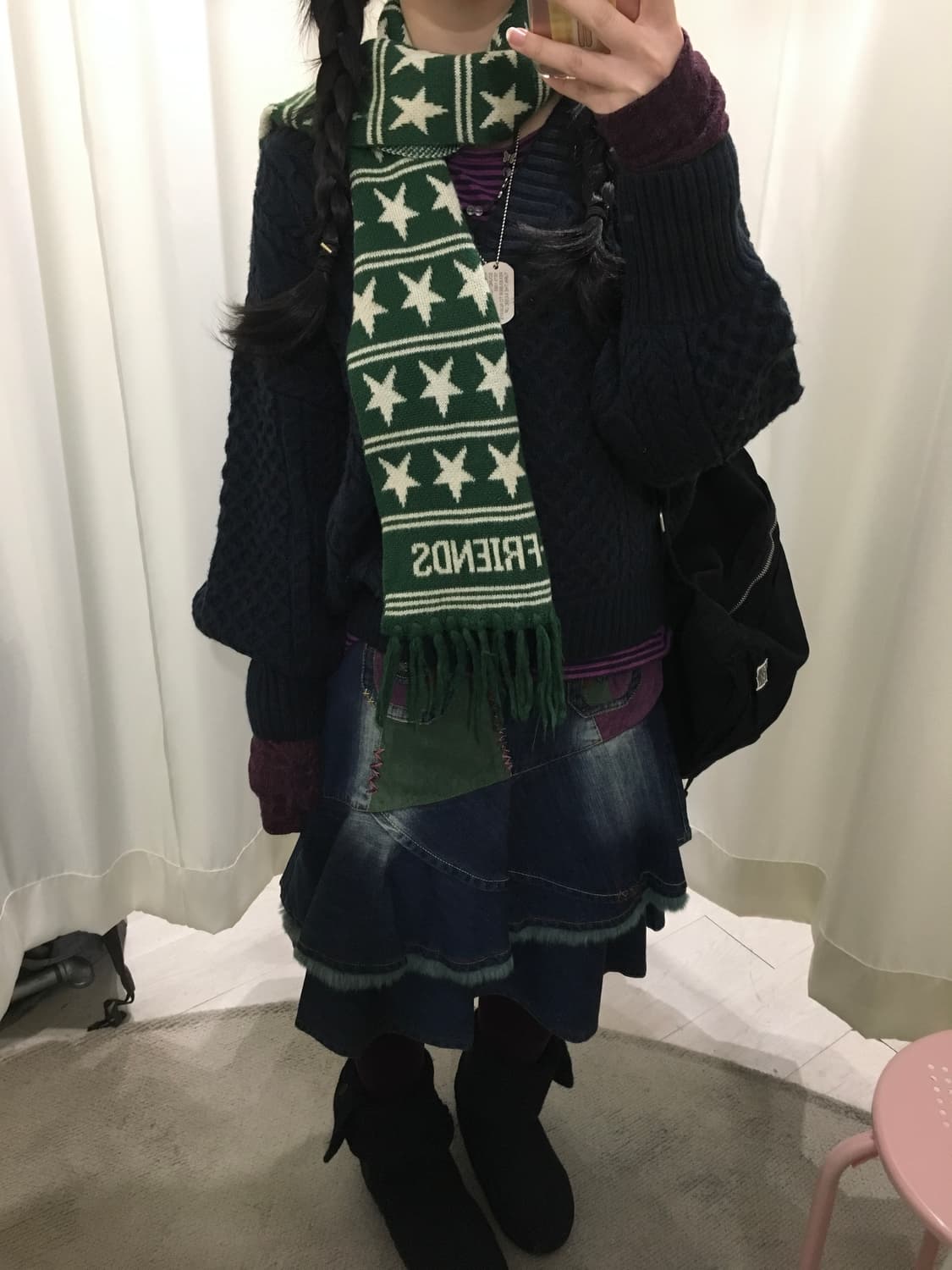 y2k 별 머플러 상품이미지2