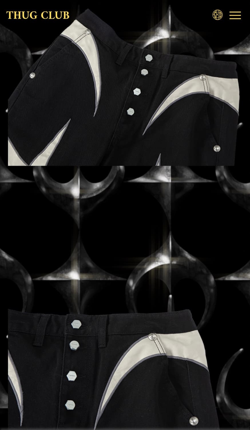 떠그클럽 Leather Black Denim 레더데님 -2size-  상품이미지3