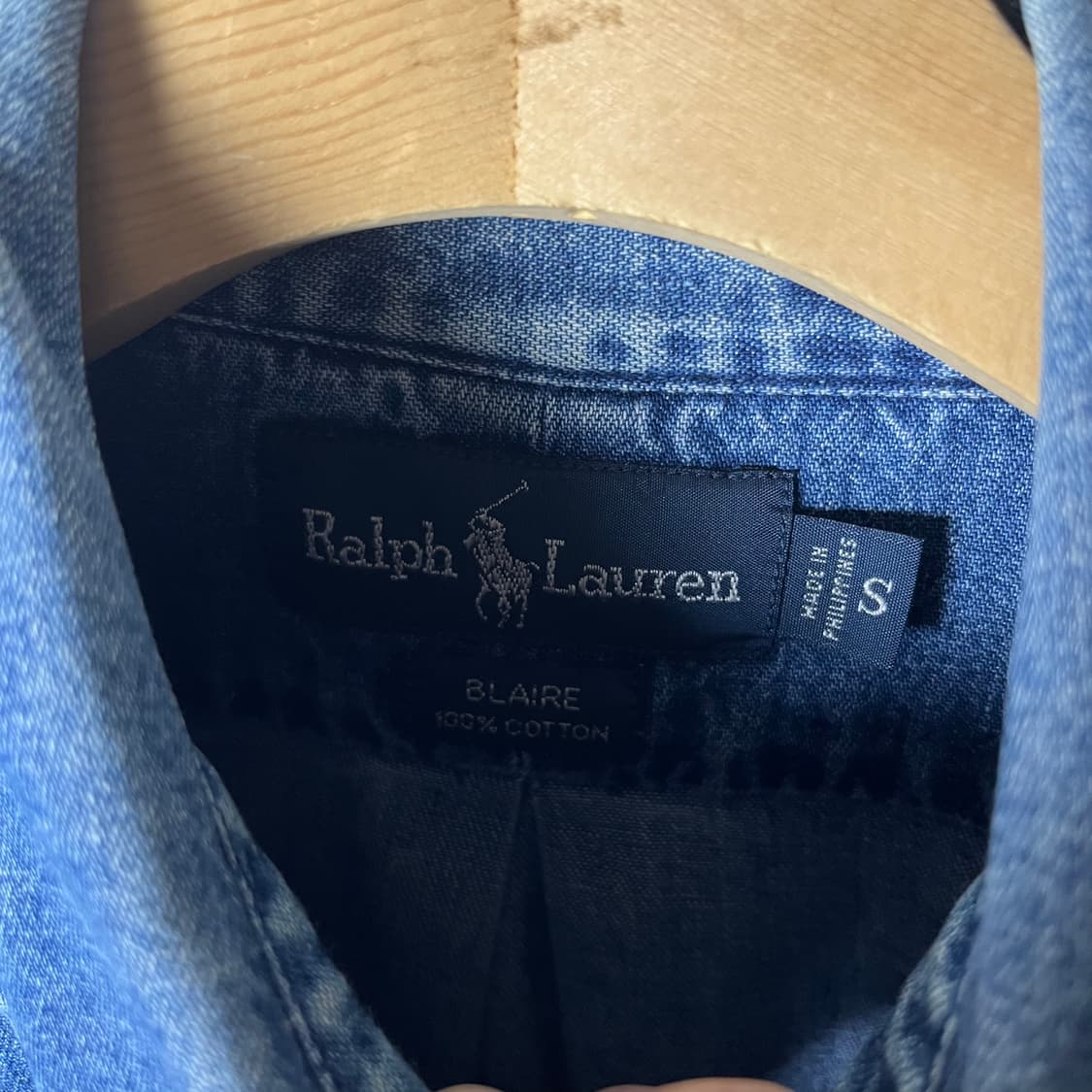 [Polo] 90's 폴로랄프로렌 블레어 데님셔츠 상품이미지5