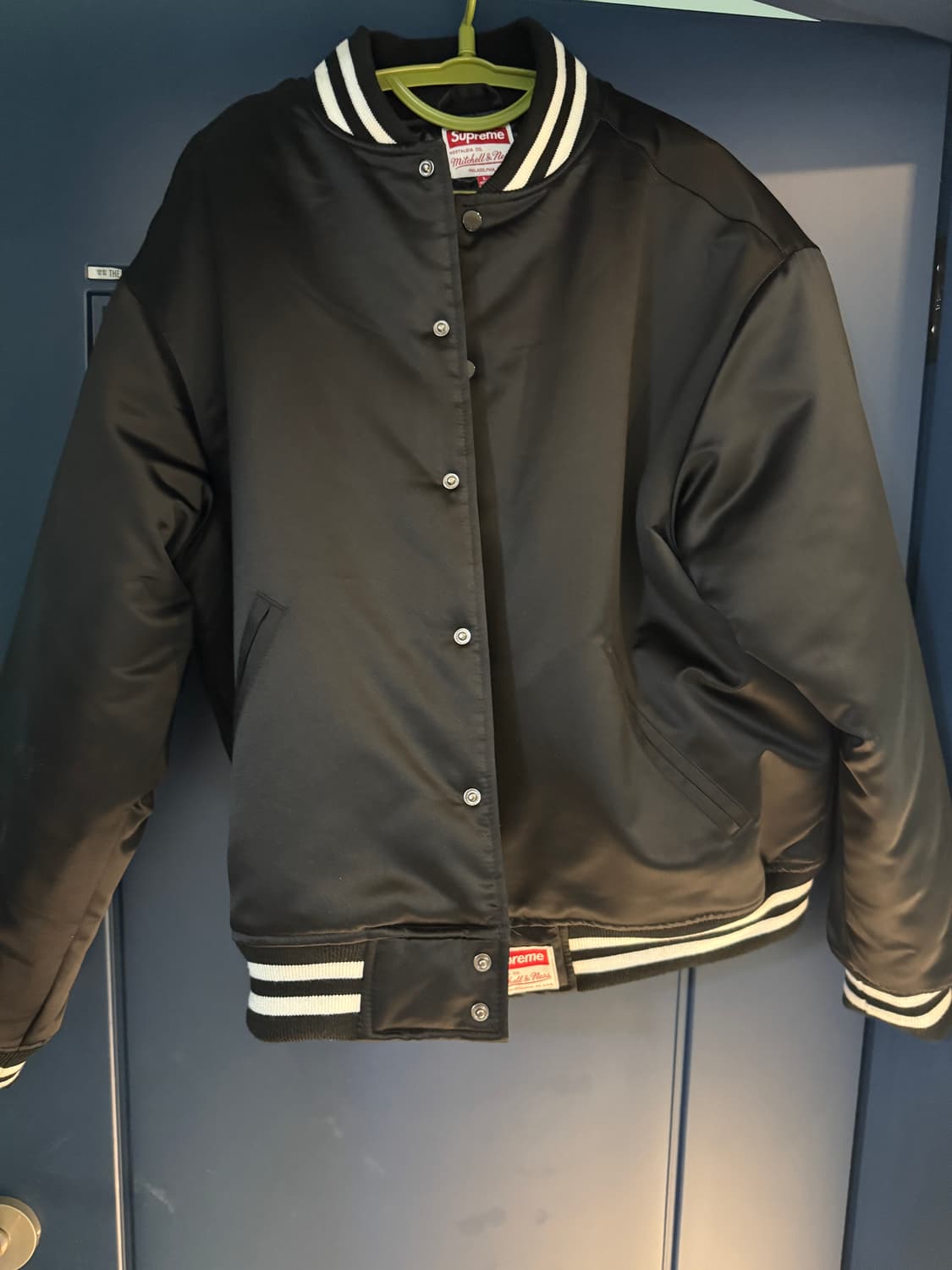 24FW 슈프림 미첼&네스 바시티 자켓(L) 상품이미지3