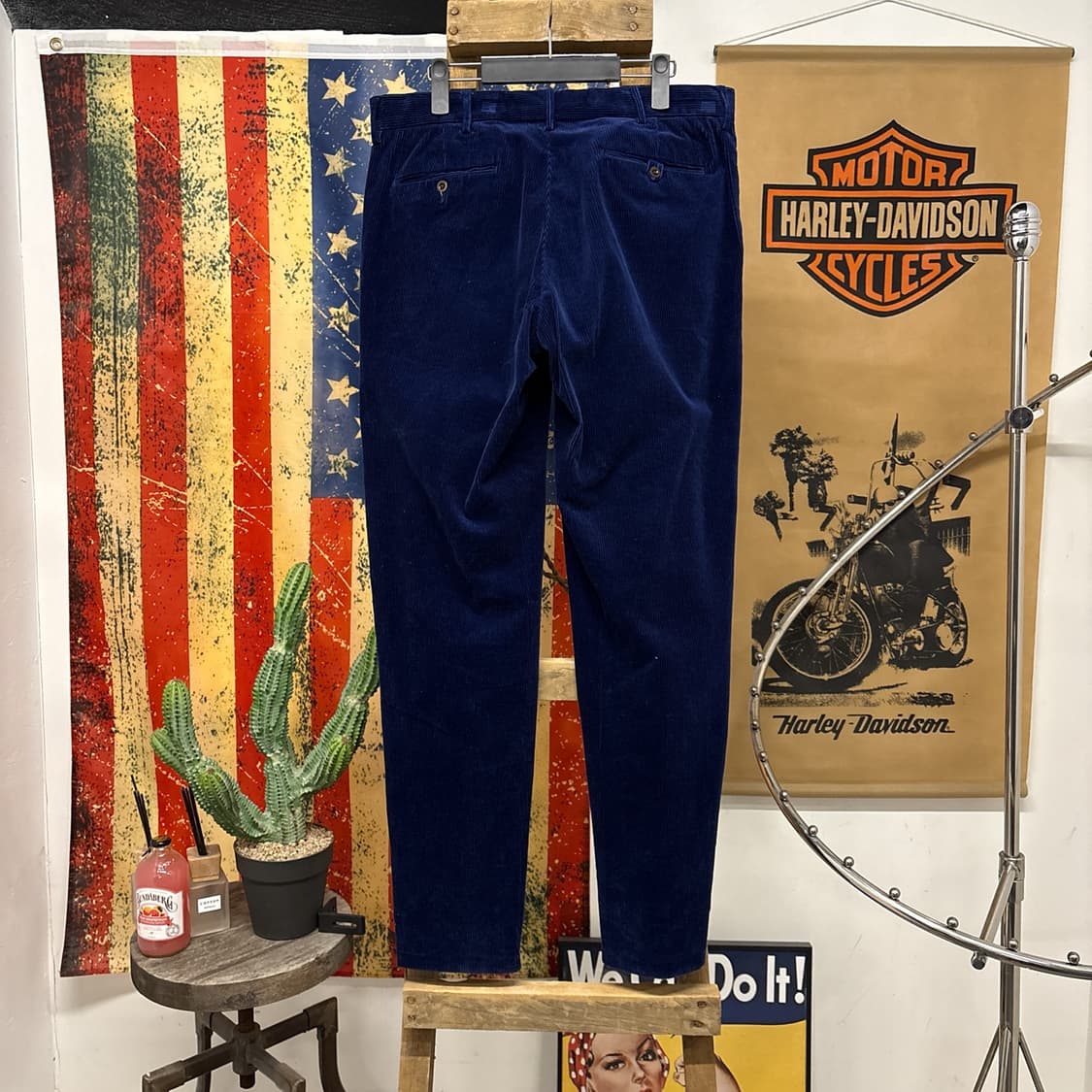 90s 폴로 랄프로렌 프레스턴 로얄블루 코듀로이 팬츠 N91 상품이미지2